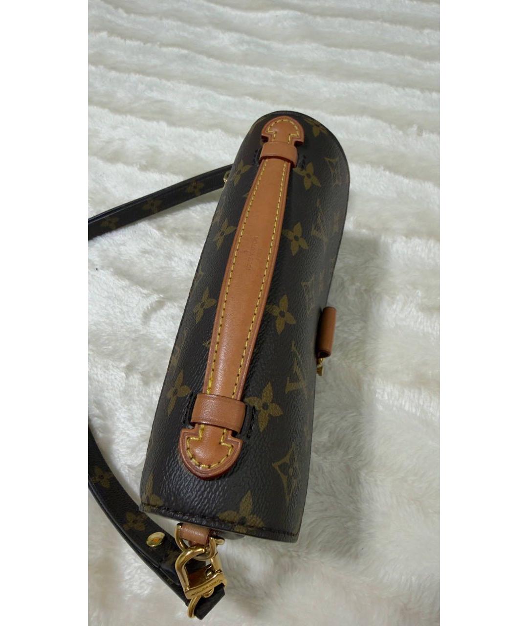 LOUIS VUITTON Коричневая канва сумка через плечо, фото 5
