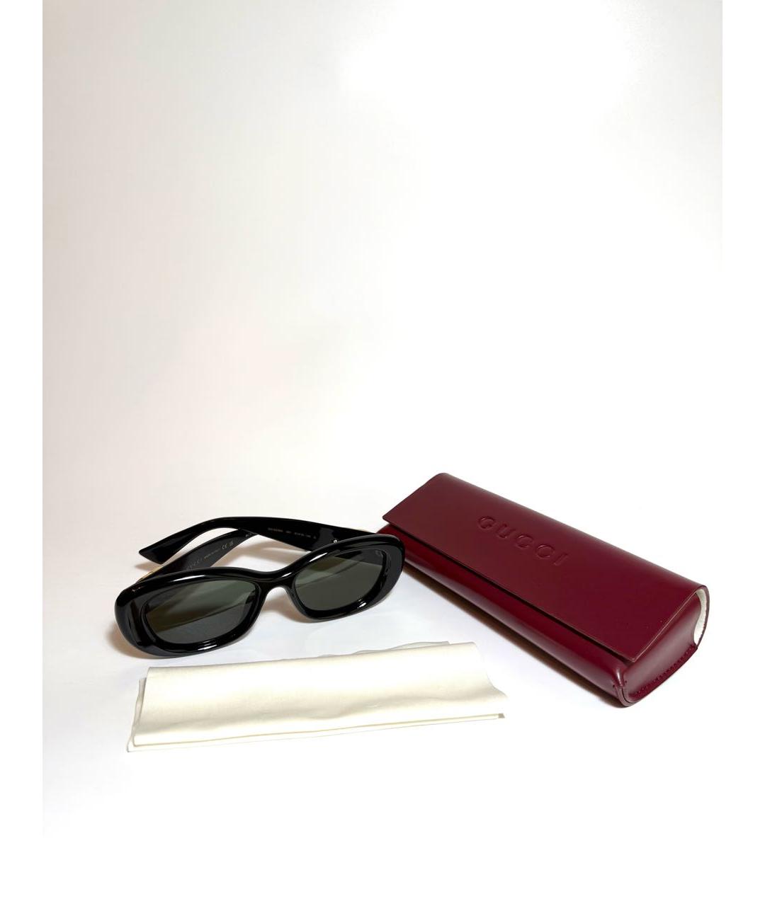 GUCCI Черные пластиковые солнцезащитные очки, фото 5