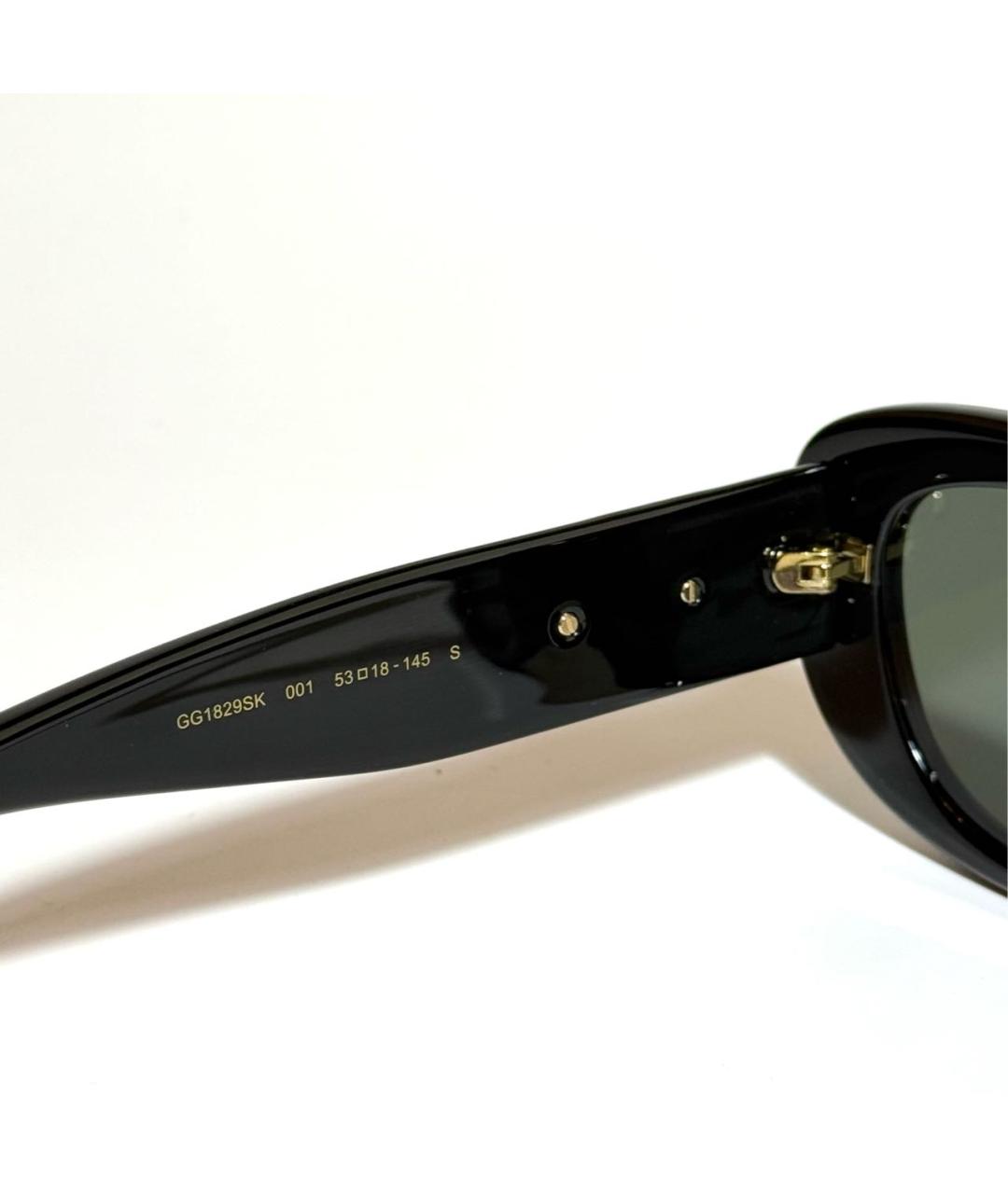 GUCCI Черные пластиковые солнцезащитные очки, фото 4