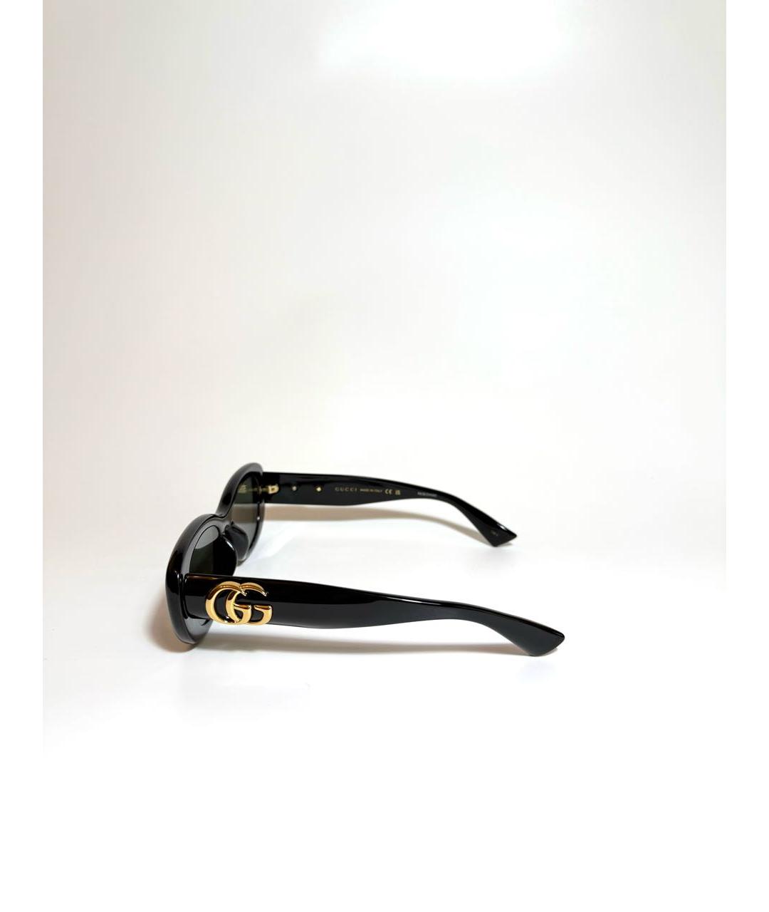 GUCCI Черные пластиковые солнцезащитные очки, фото 3