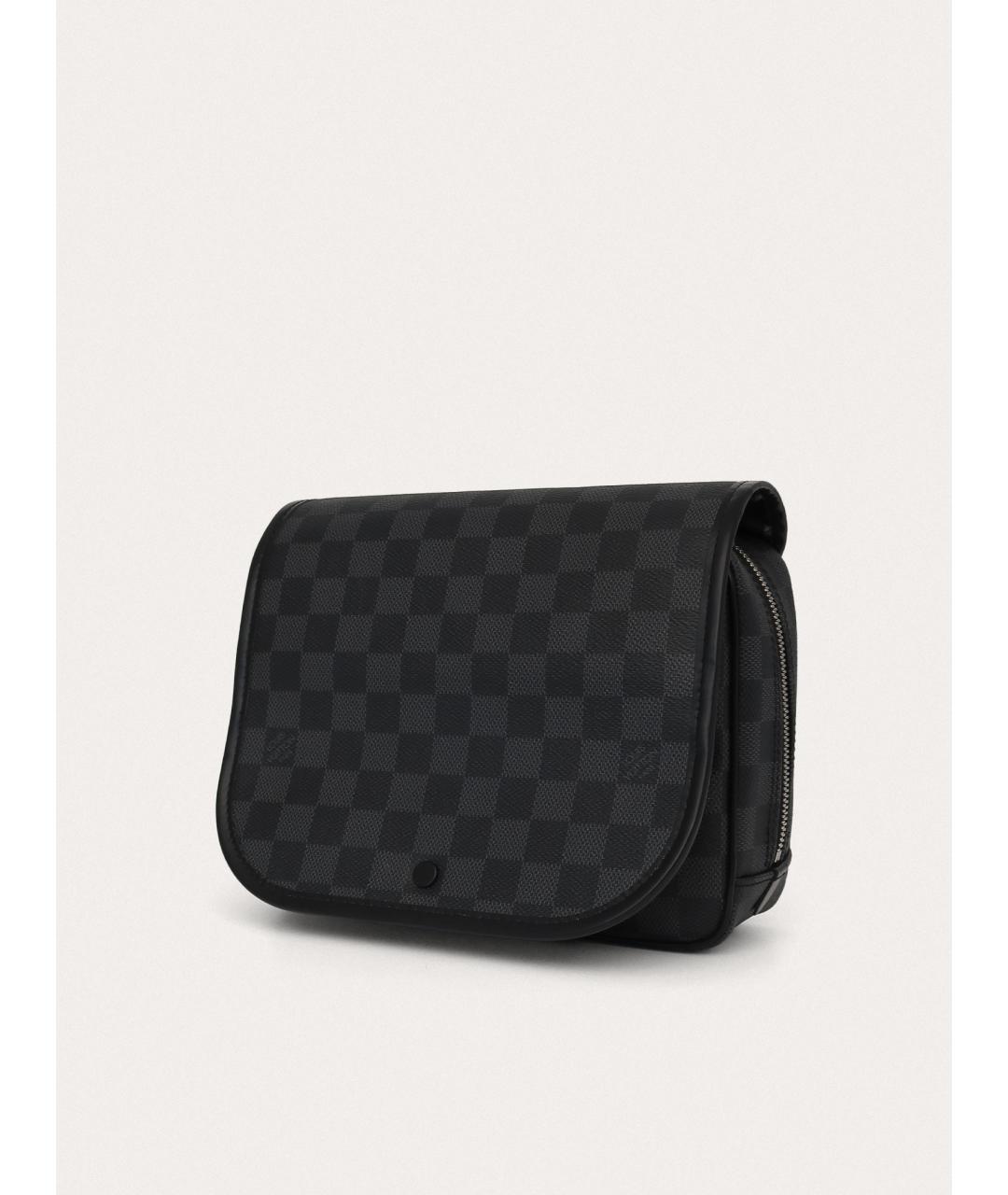 LOUIS VUITTON Черная барсетка, фото 3