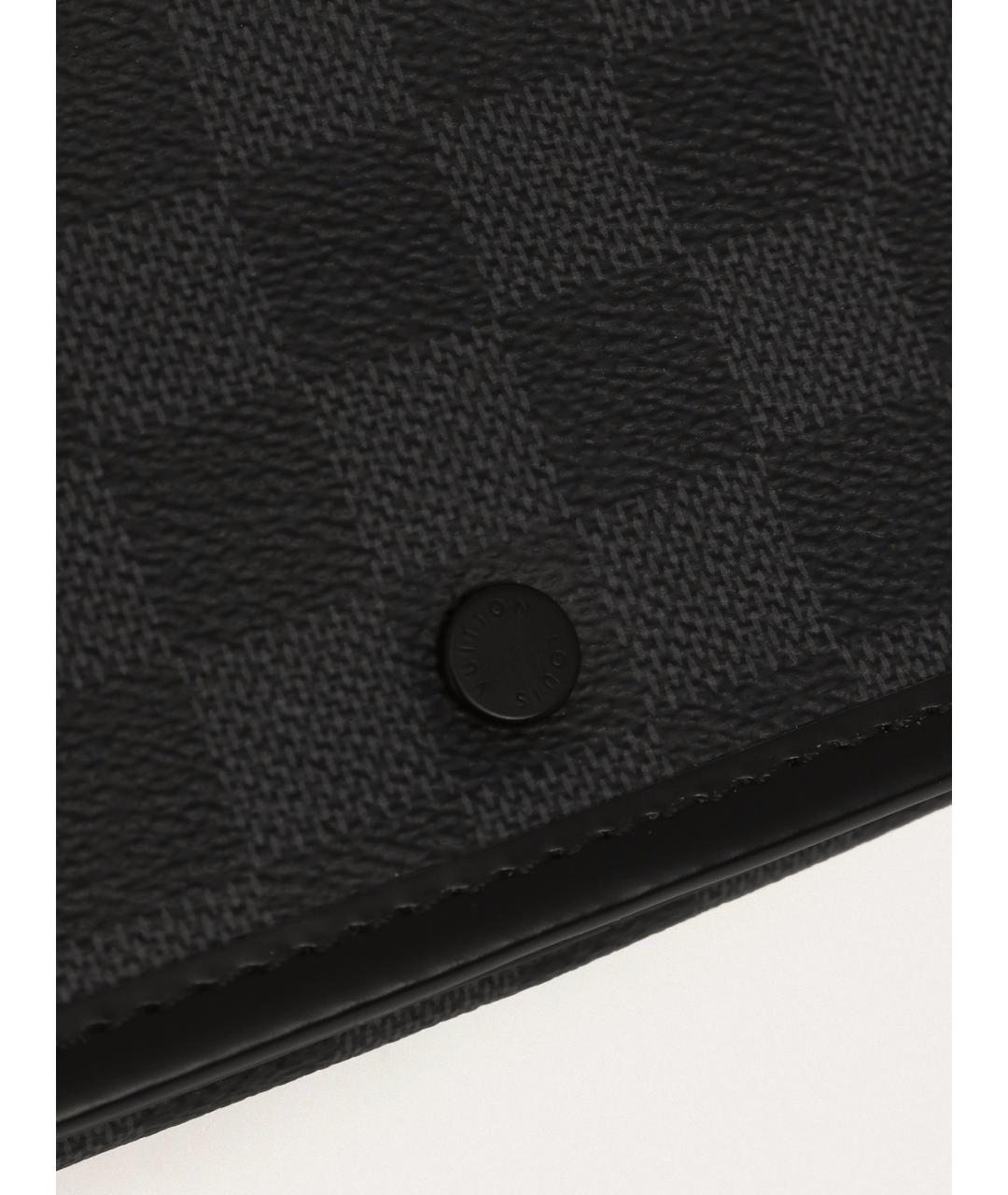 LOUIS VUITTON Черная барсетка, фото 7