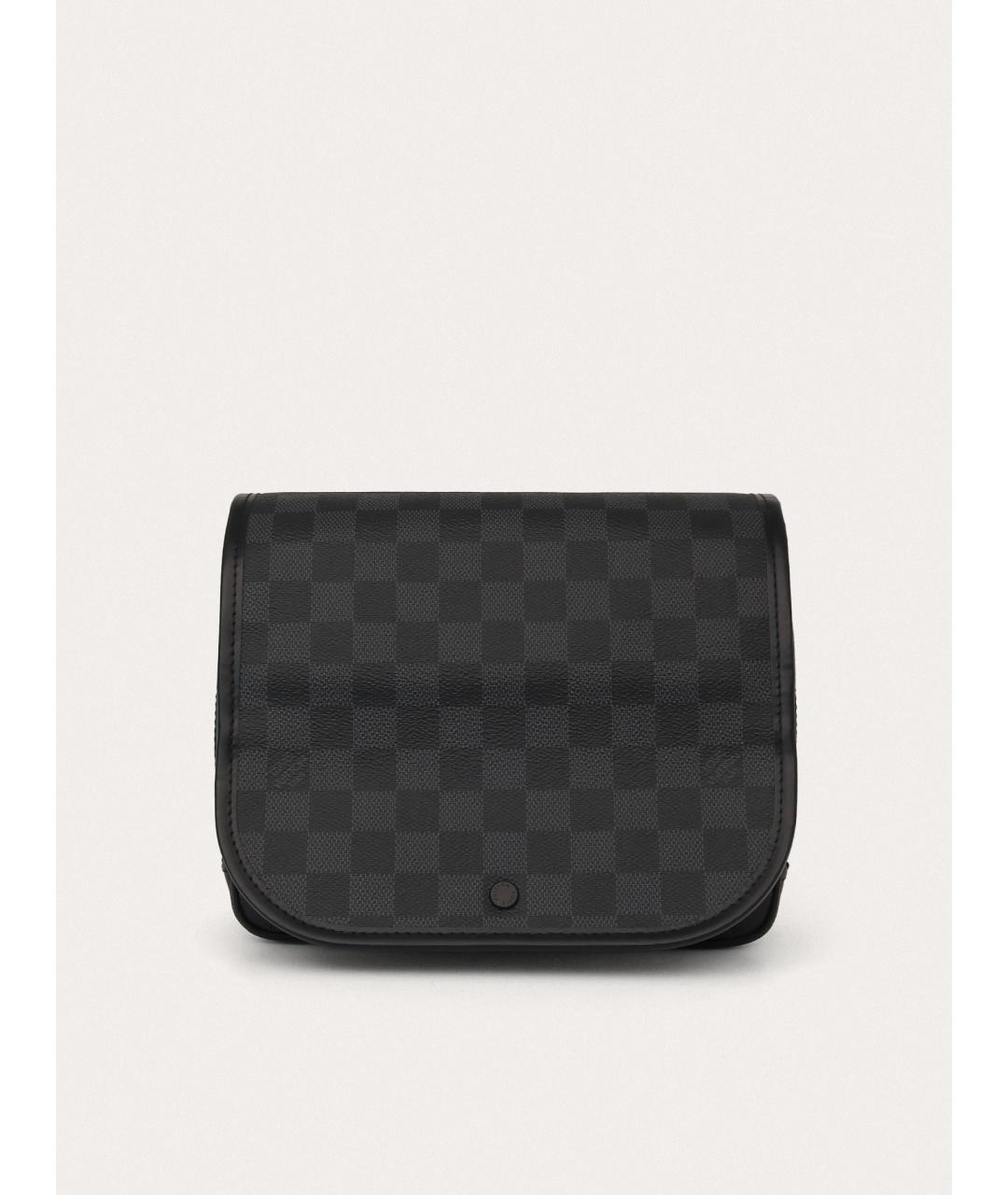 LOUIS VUITTON Черная барсетка, фото 9
