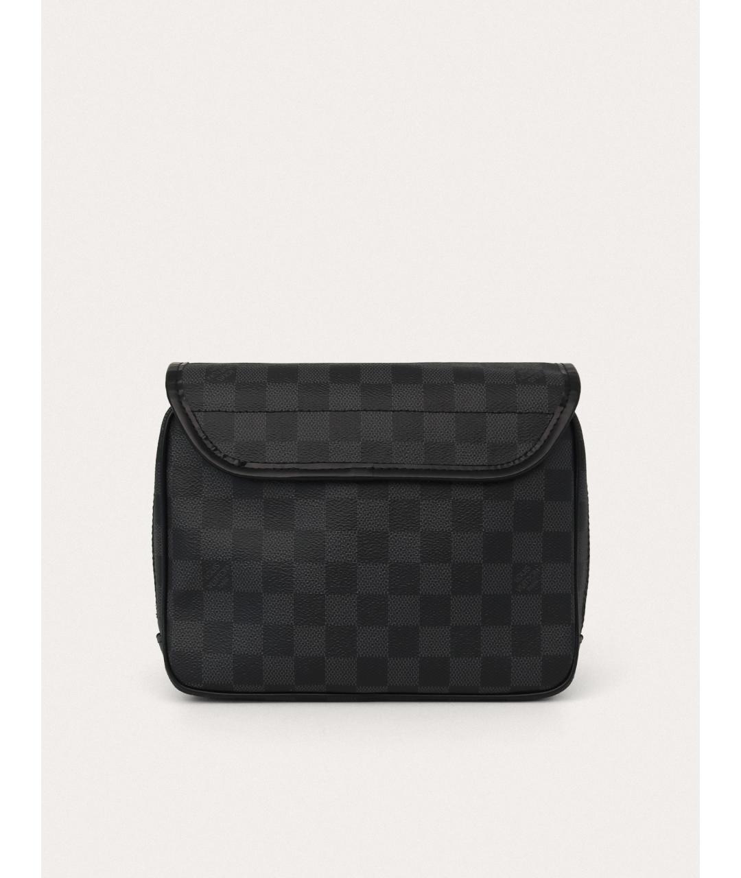 LOUIS VUITTON Черная барсетка, фото 8