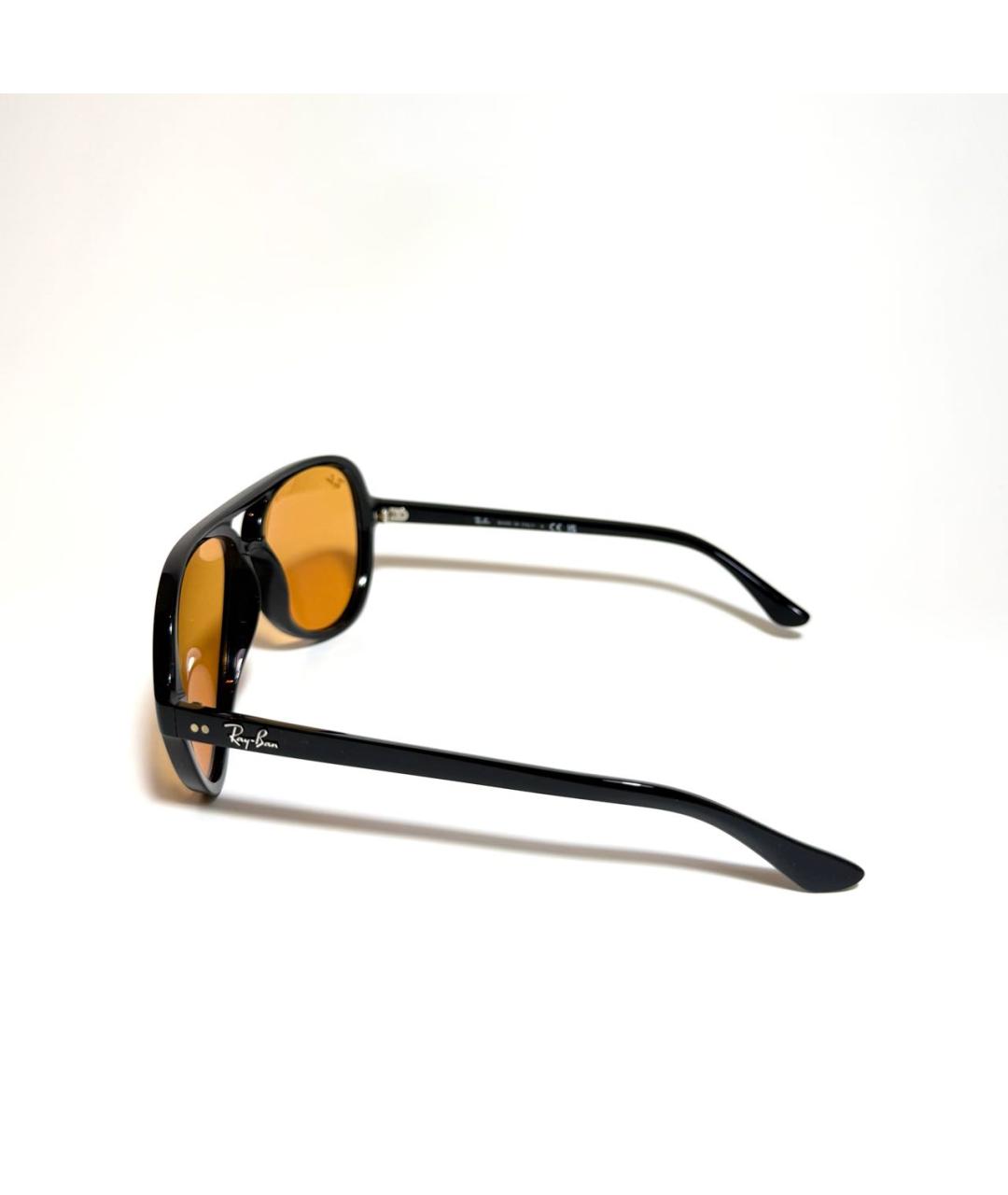 RAY BAN Черные пластиковые солнцезащитные очки, фото 3