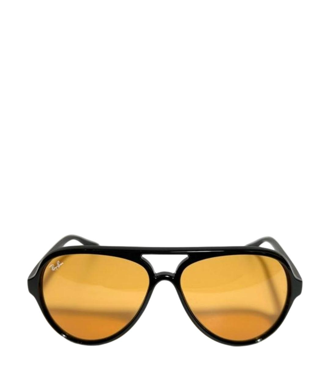 RAY BAN Черные пластиковые солнцезащитные очки, фото 1