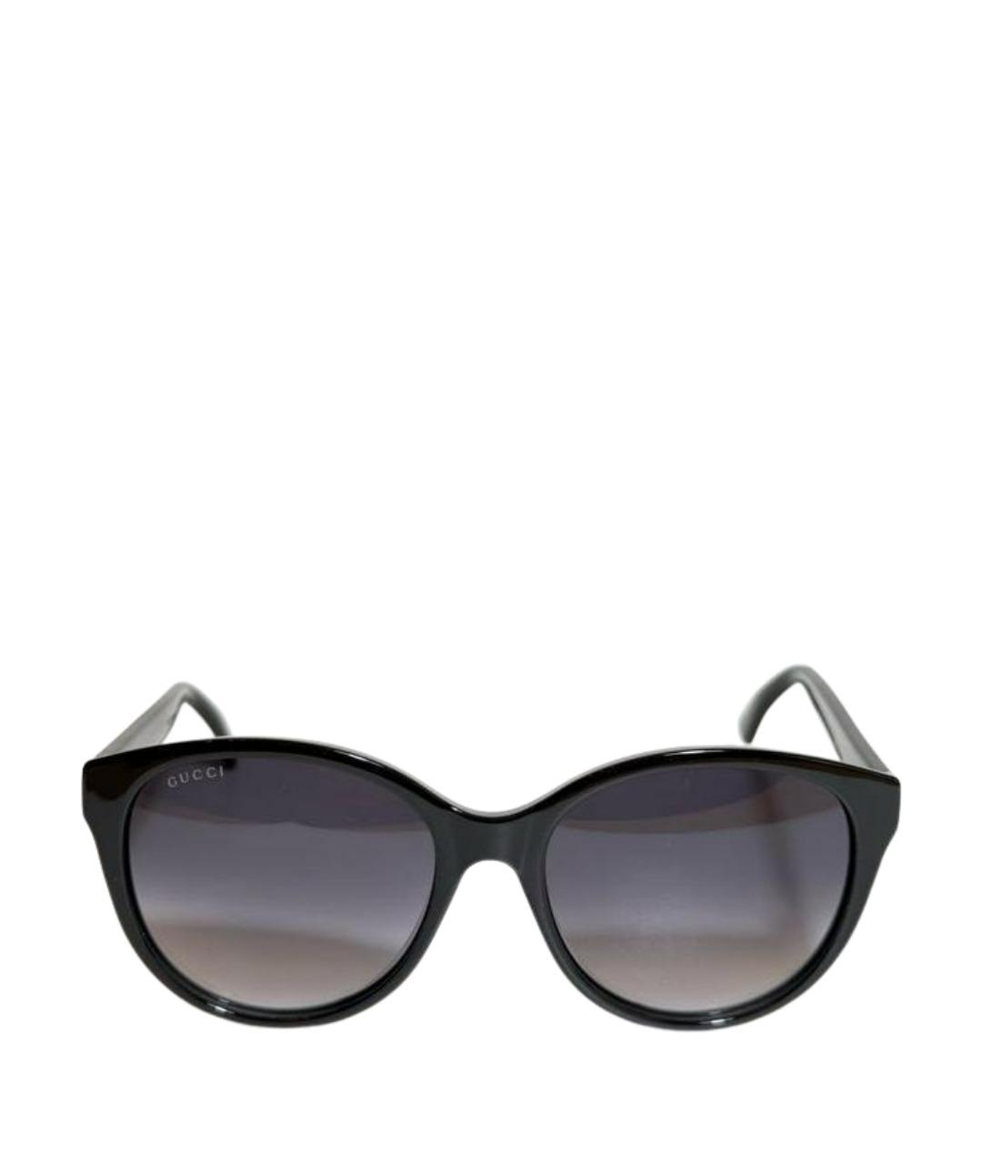 GUCCI Черные пластиковые солнцезащитные очки, фото 1