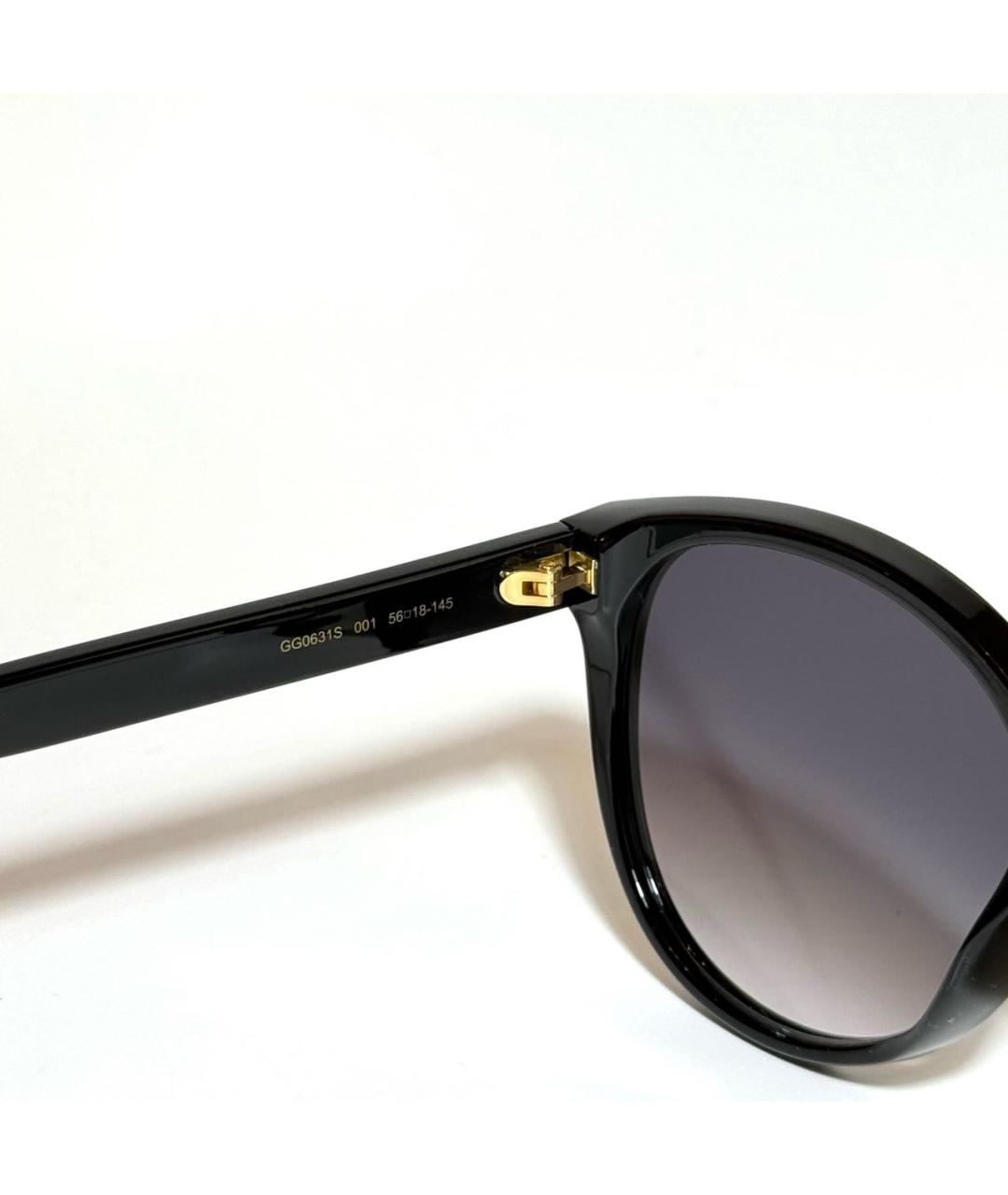 GUCCI Черные пластиковые солнцезащитные очки, фото 4