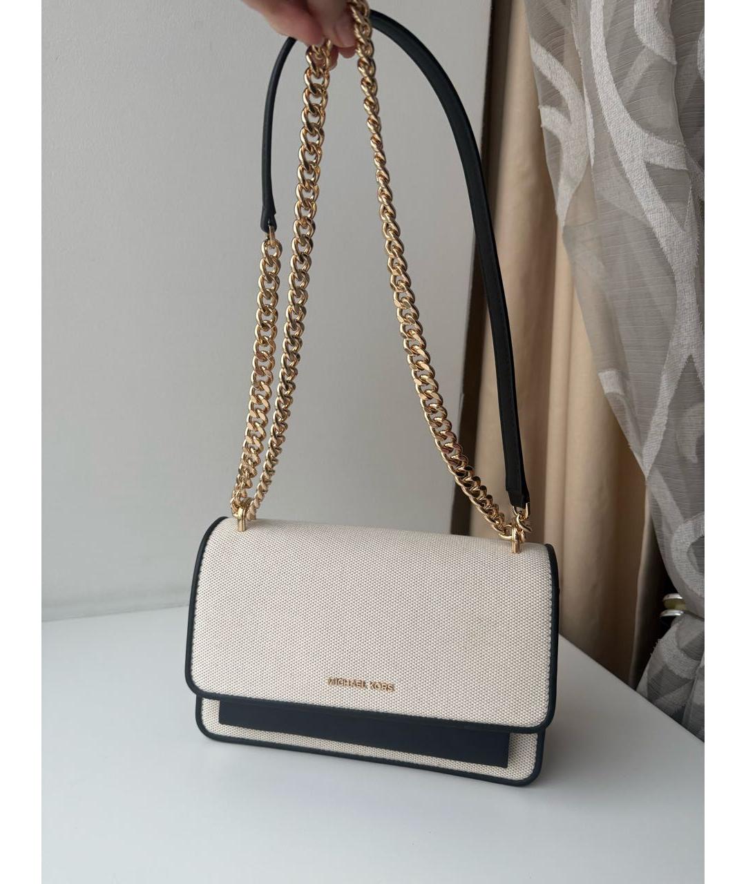 MICHAEL KORS Бежевая канва сумка через плечо, фото 2