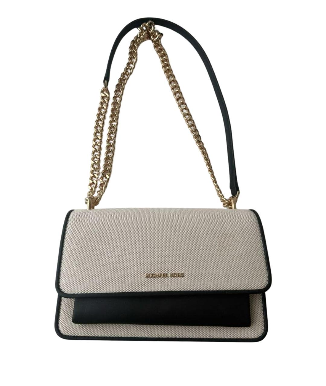 MICHAEL KORS Бежевая канва сумка через плечо, фото 1