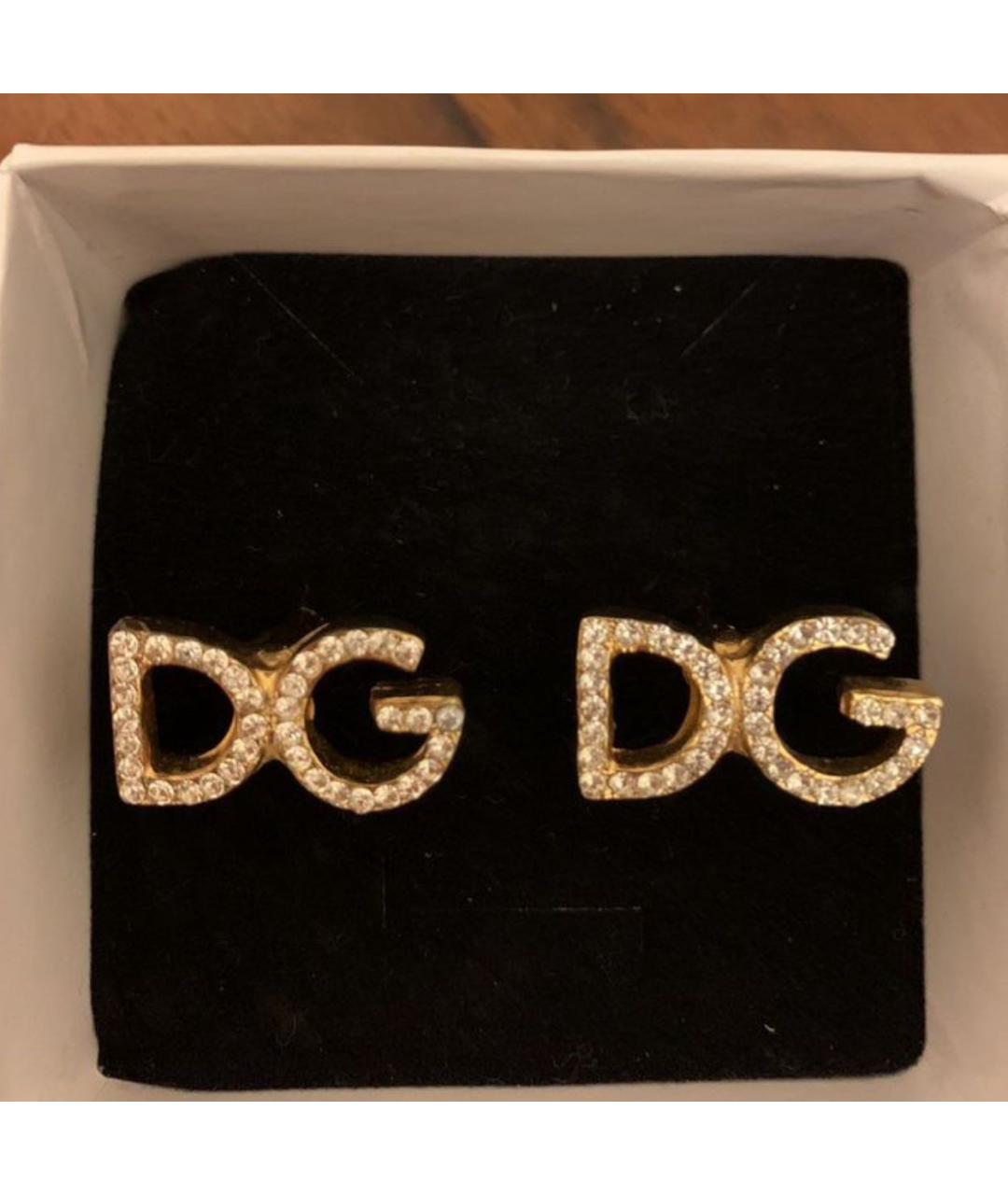 DOLCE&GABBANA Золотые металлические запонки, фото 5