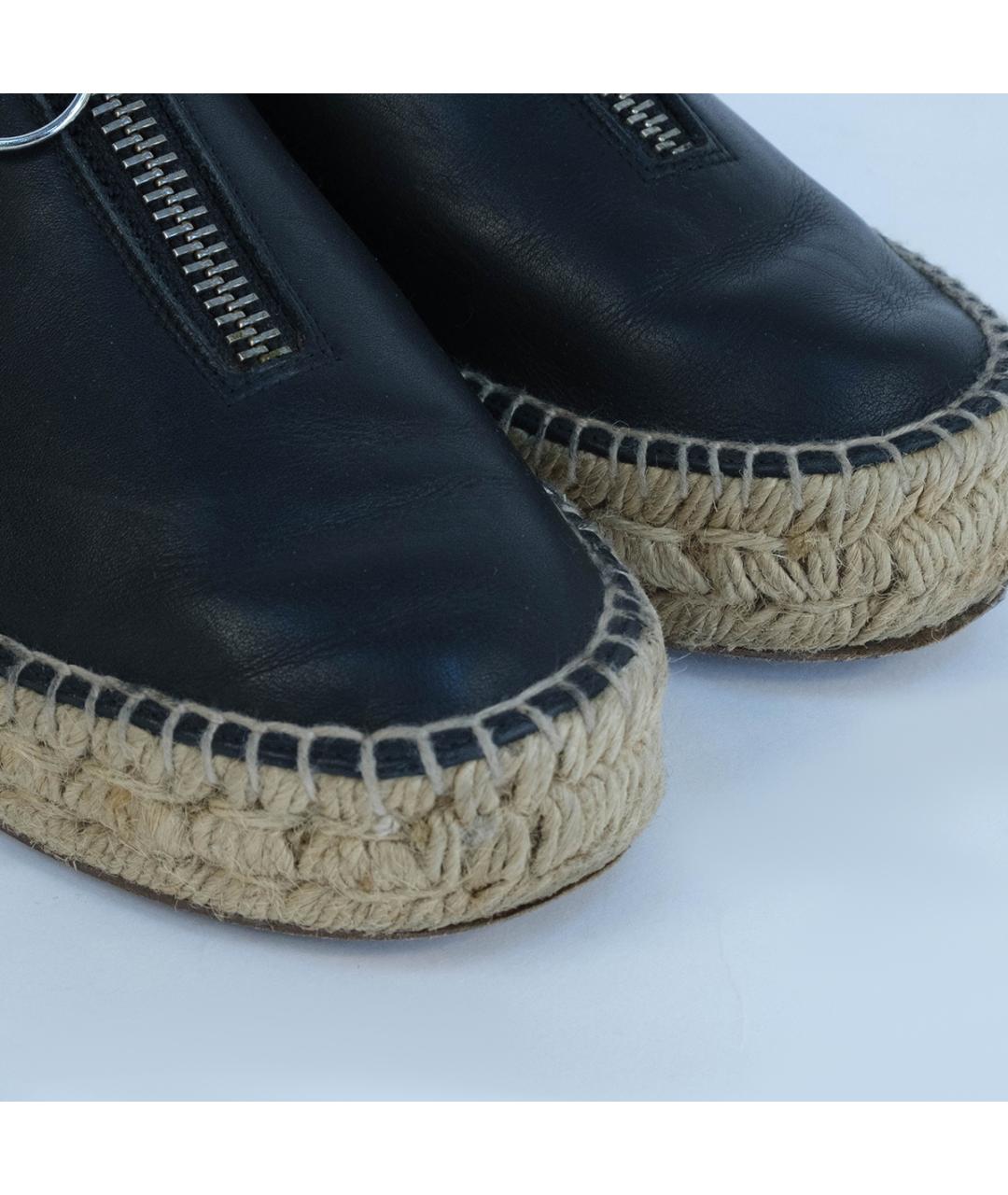 ALEXANDER WANG Черные кожаные лоферы, фото 4