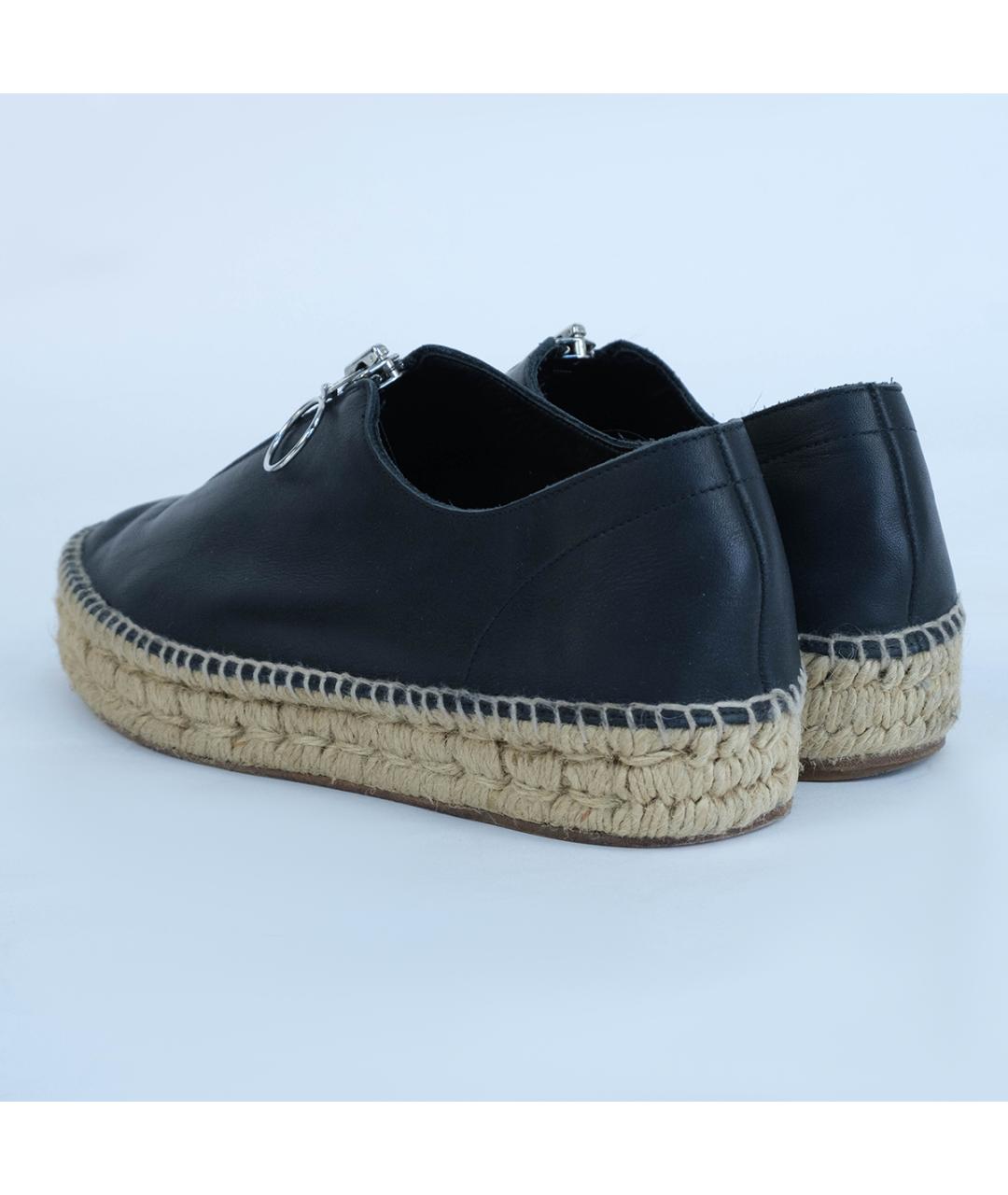 ALEXANDER WANG Черные кожаные лоферы, фото 7