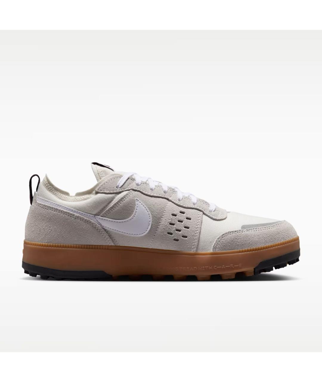 NIKE Бежевые текстильные низкие кроссовки / кеды, фото 8