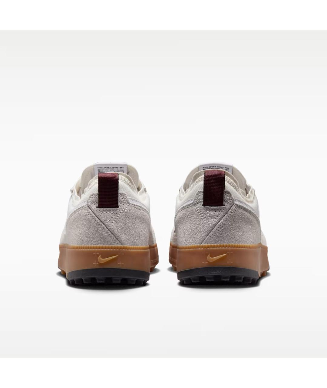 NIKE Бежевые текстильные низкие кроссовки / кеды, фото 4