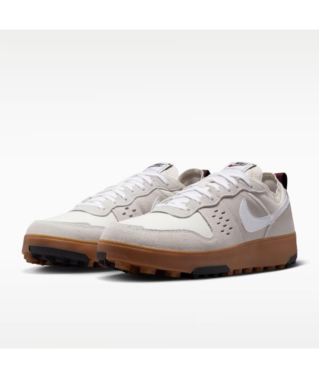 NIKE Бежевые текстильные низкие кроссовки / кеды, фото 2