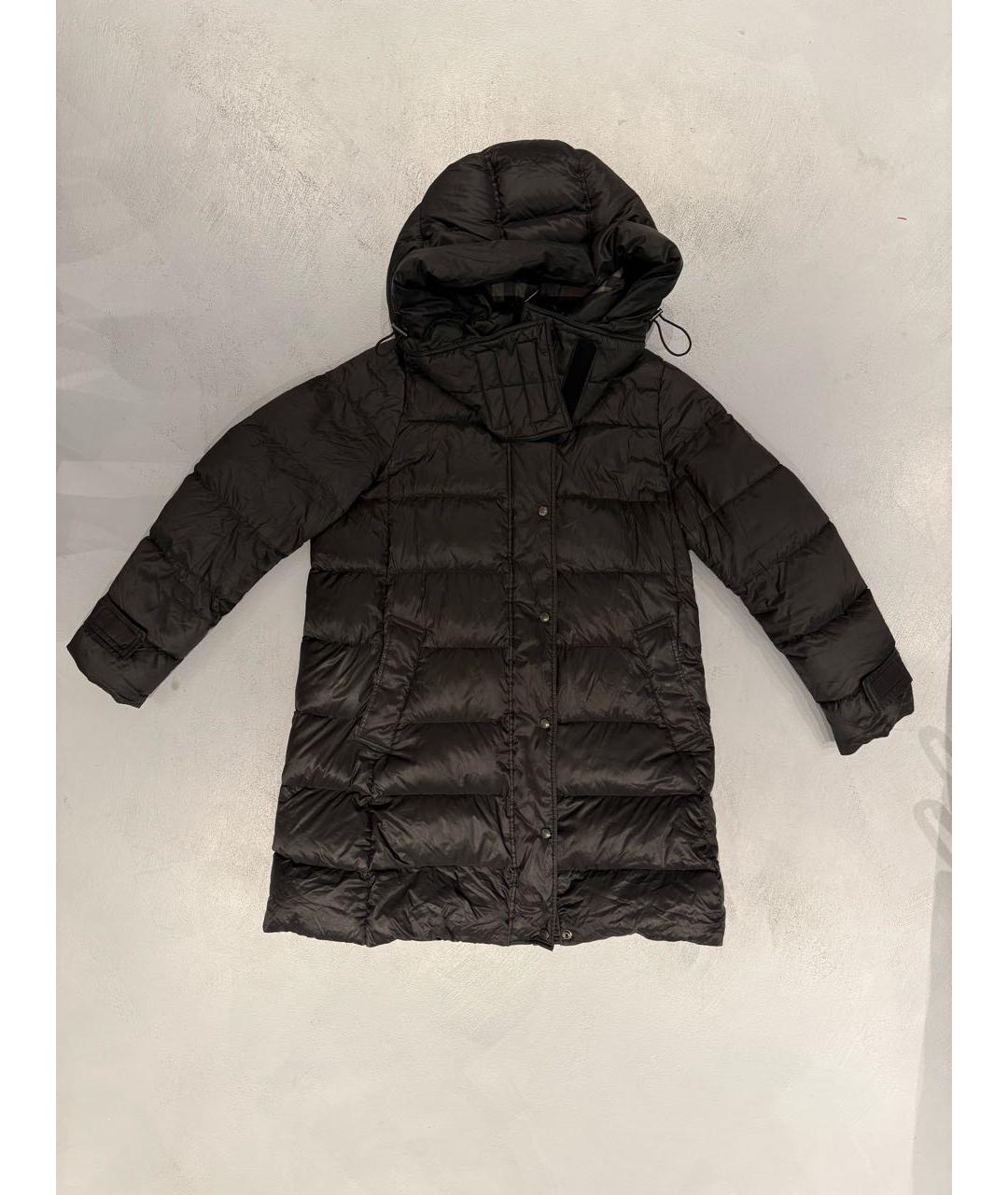 BURBERRY Черное полиэстеровое пальто, фото 5