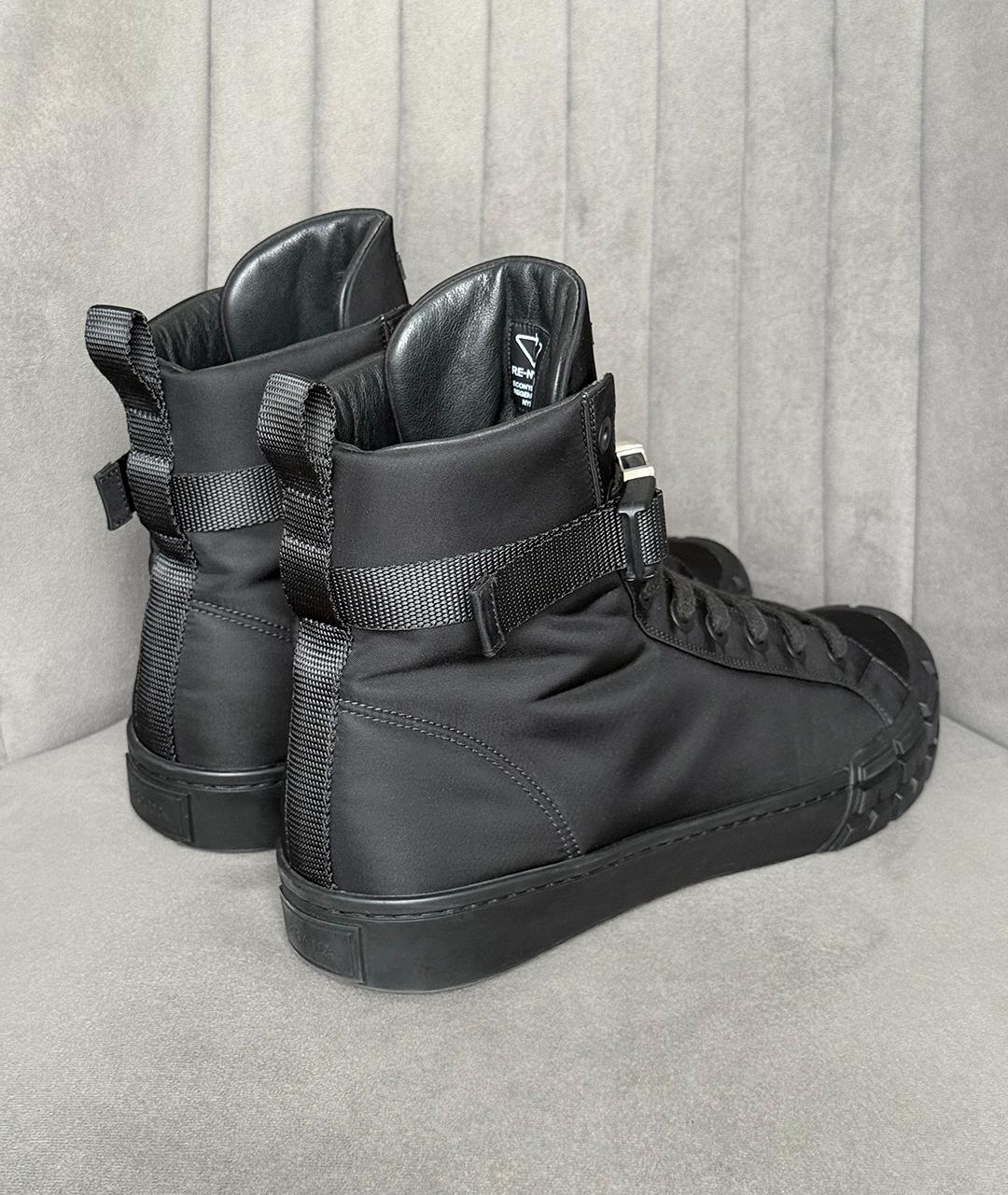 PRADA Черные кеды, фото 5