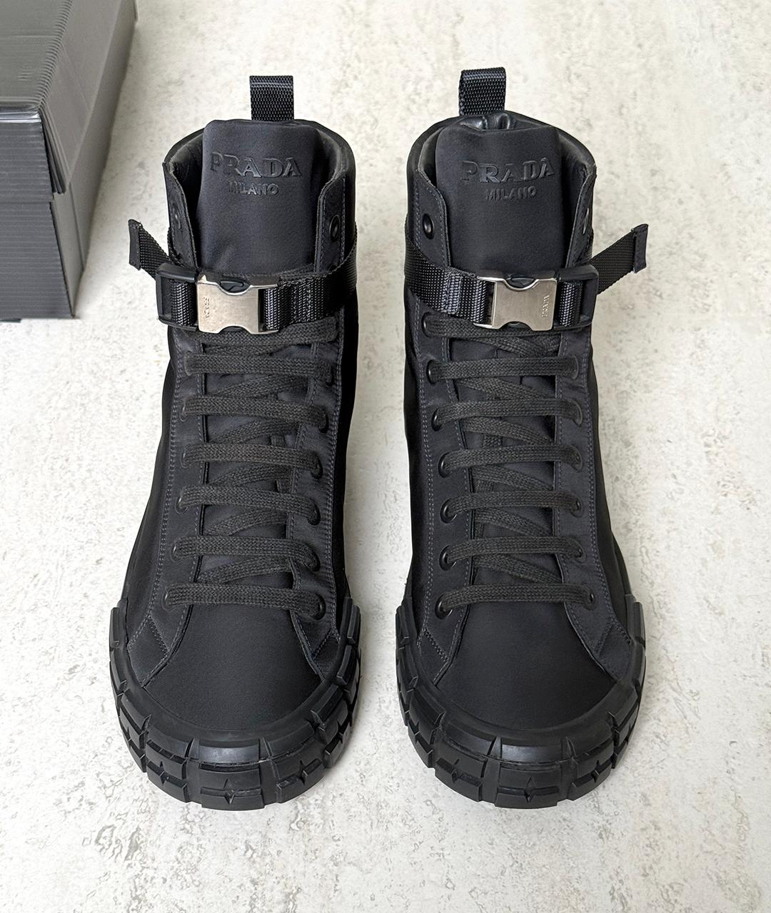 PRADA Черные кеды, фото 3