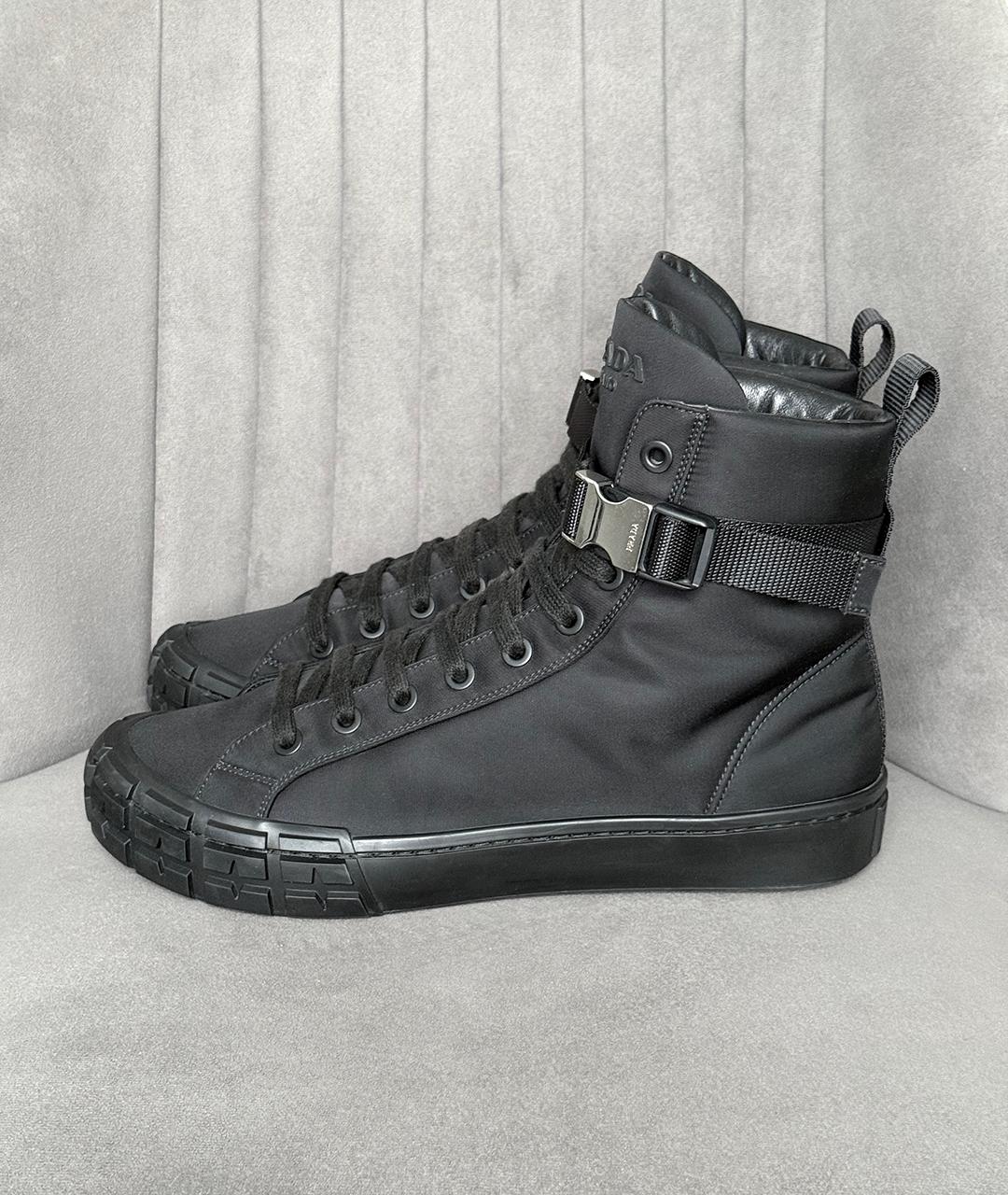 PRADA Черные кеды, фото 4