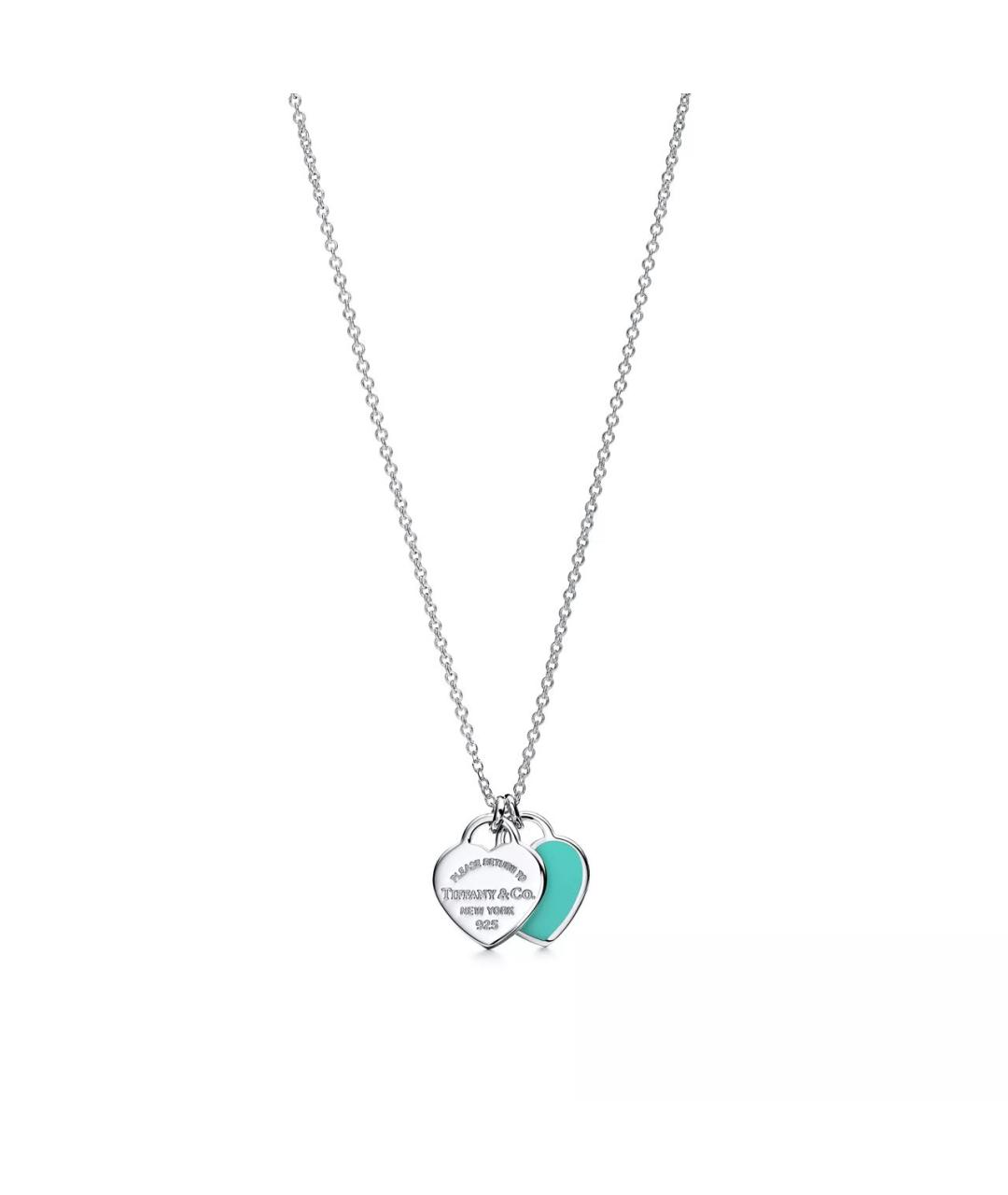 TIFFANY&CO Бирюзовая серебряная подвеска, фото 5