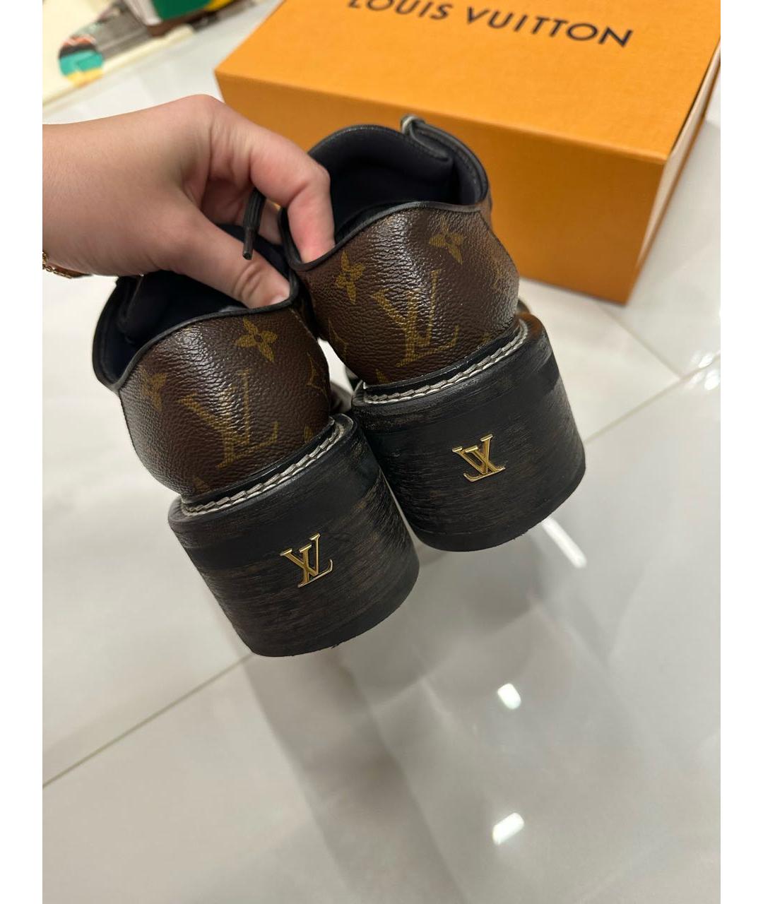 LOUIS VUITTON Коричневые кожаные брогги и оксфорды, фото 2