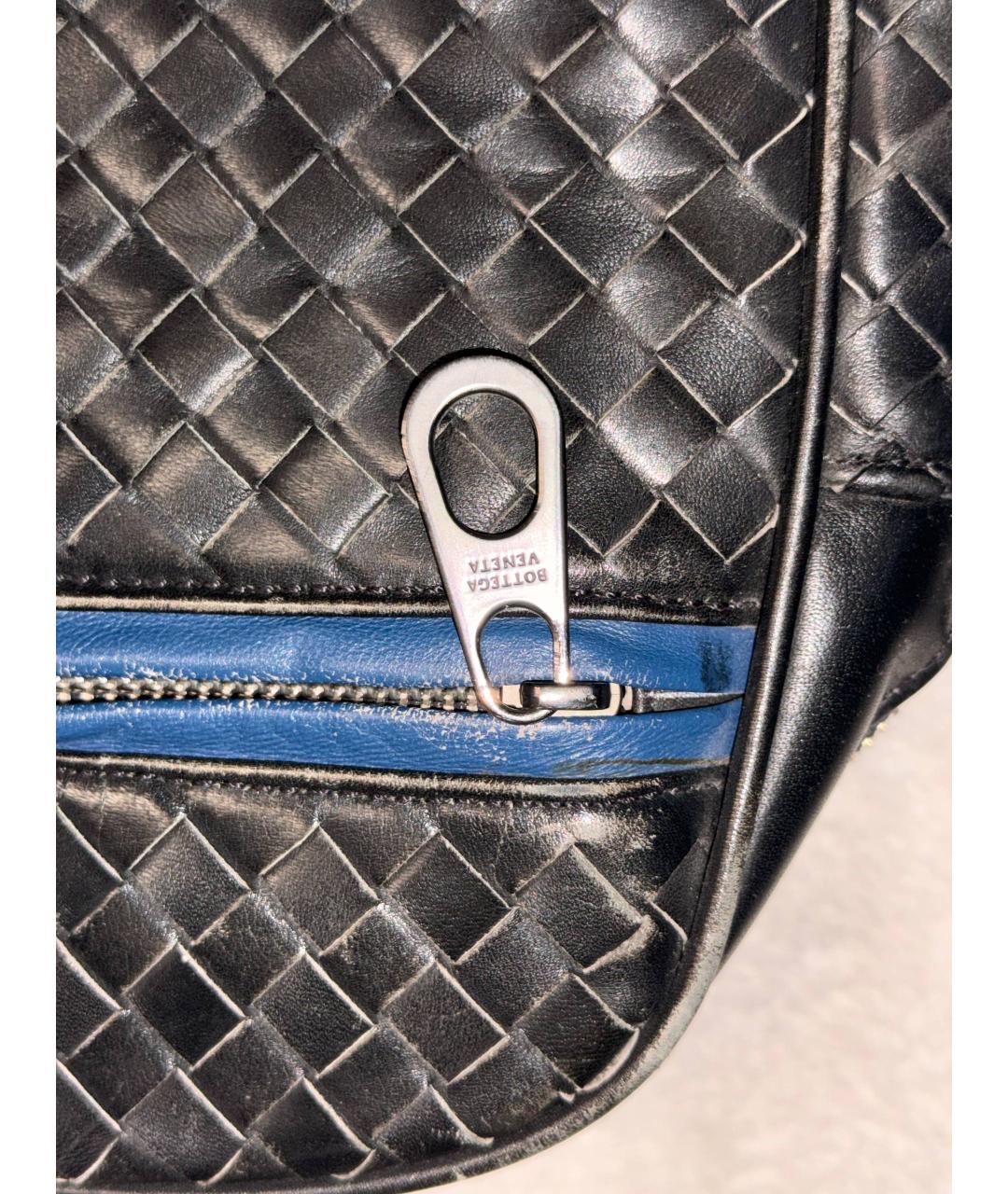 BOTTEGA VENETA Черный кожаный портфель, фото 3