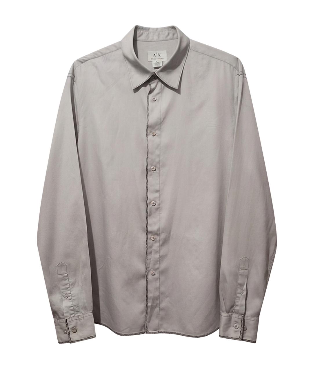 ARMANI EXCHANGE Голубая хлопковая кэжуал рубашка, фото 1