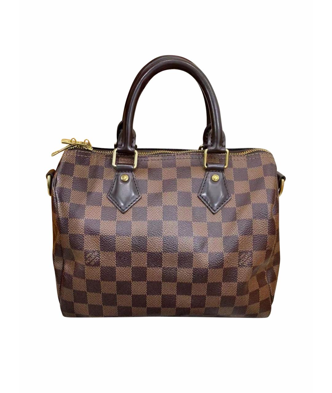 LOUIS VUITTON Коричневая кожаная сумка через плечо, фото 1