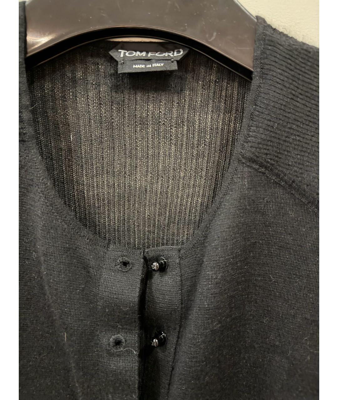 TOM FORD Черный кашемировый кардиган, фото 3