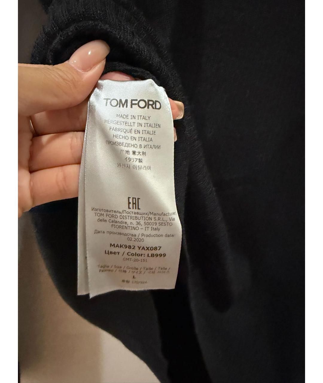 TOM FORD Черный кашемировый кардиган, фото 6