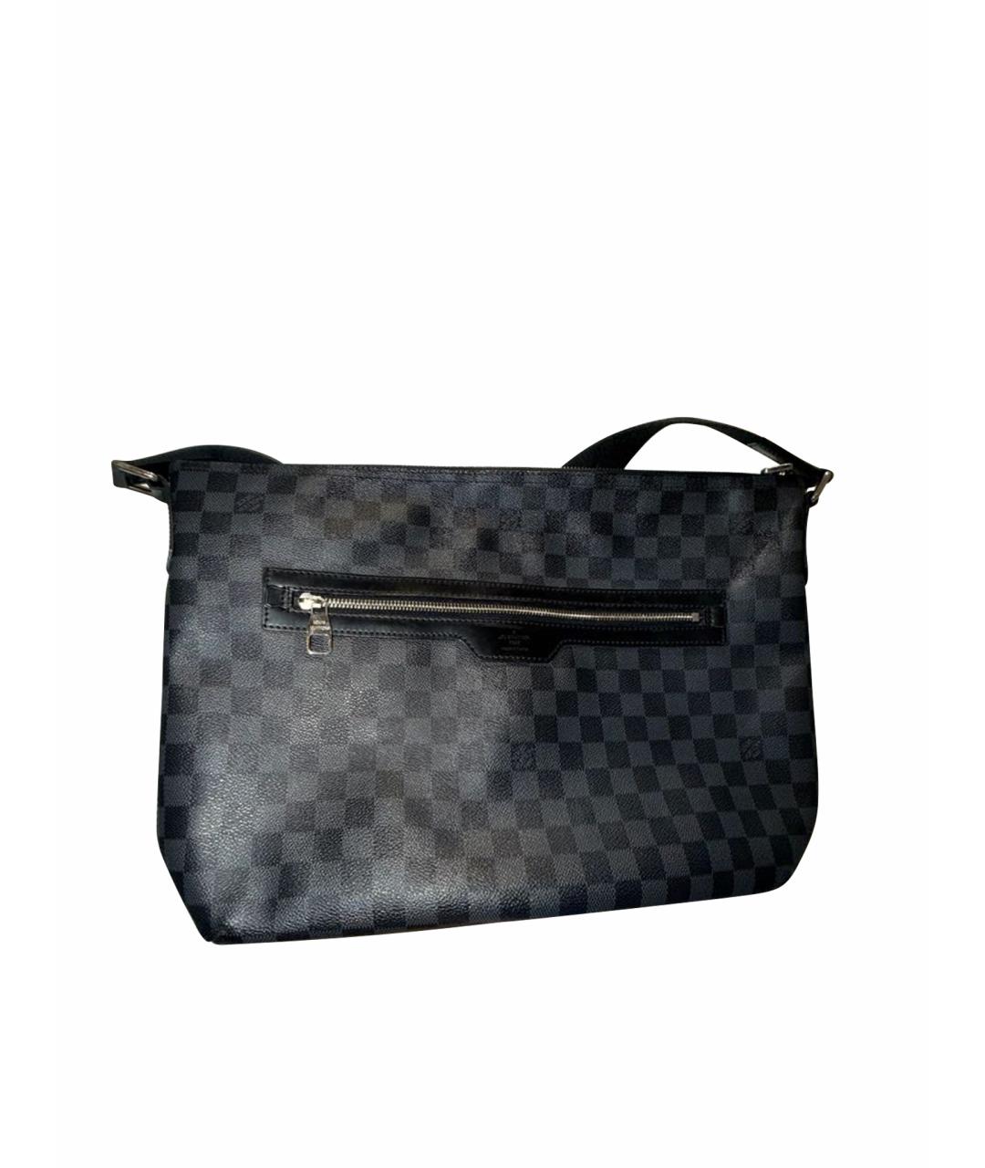 LOUIS VUITTON Черная канва сумка на плечо, фото 1