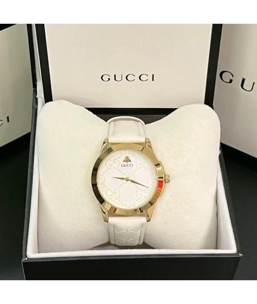GUCCI Белые часы, фото 4