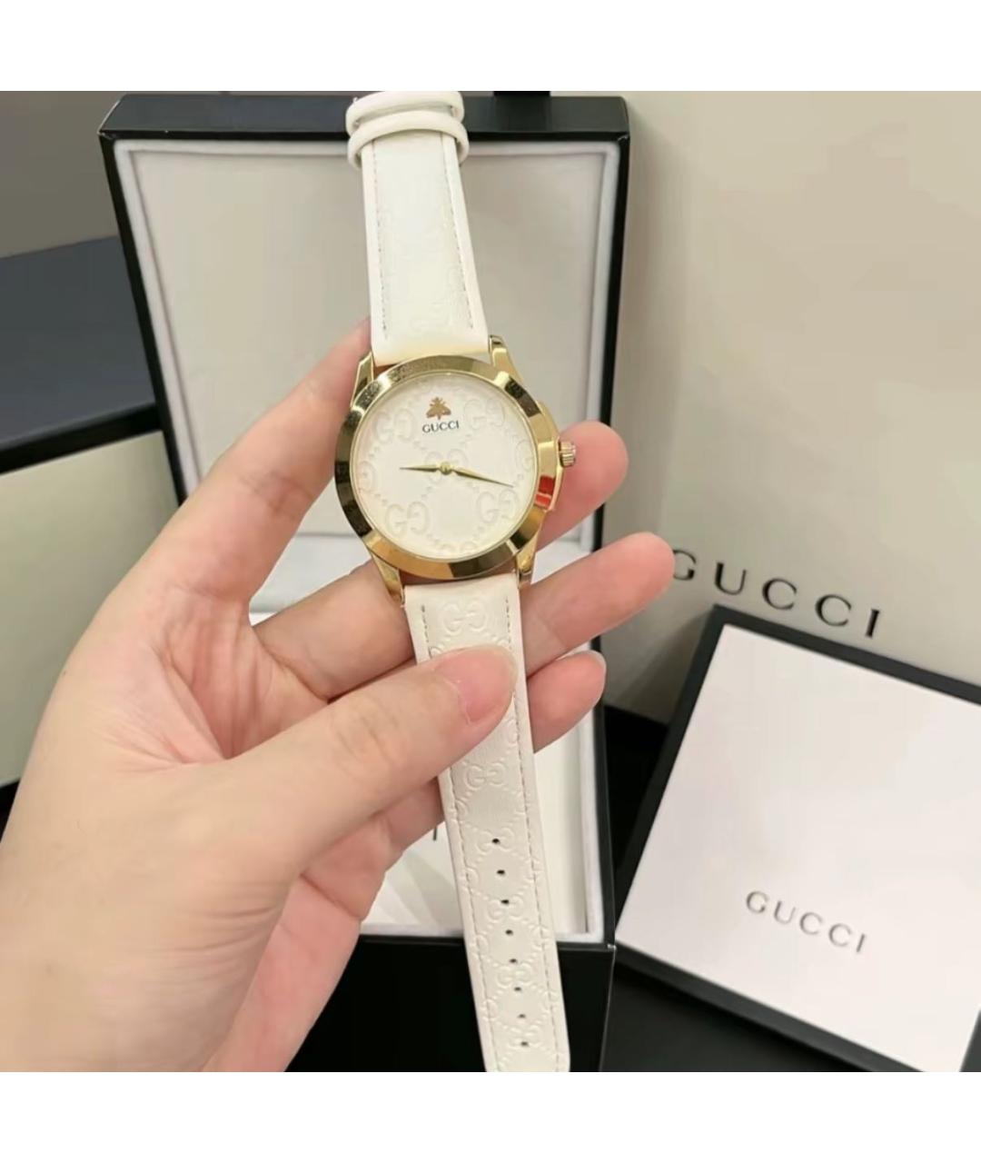 GUCCI Белые часы, фото 7