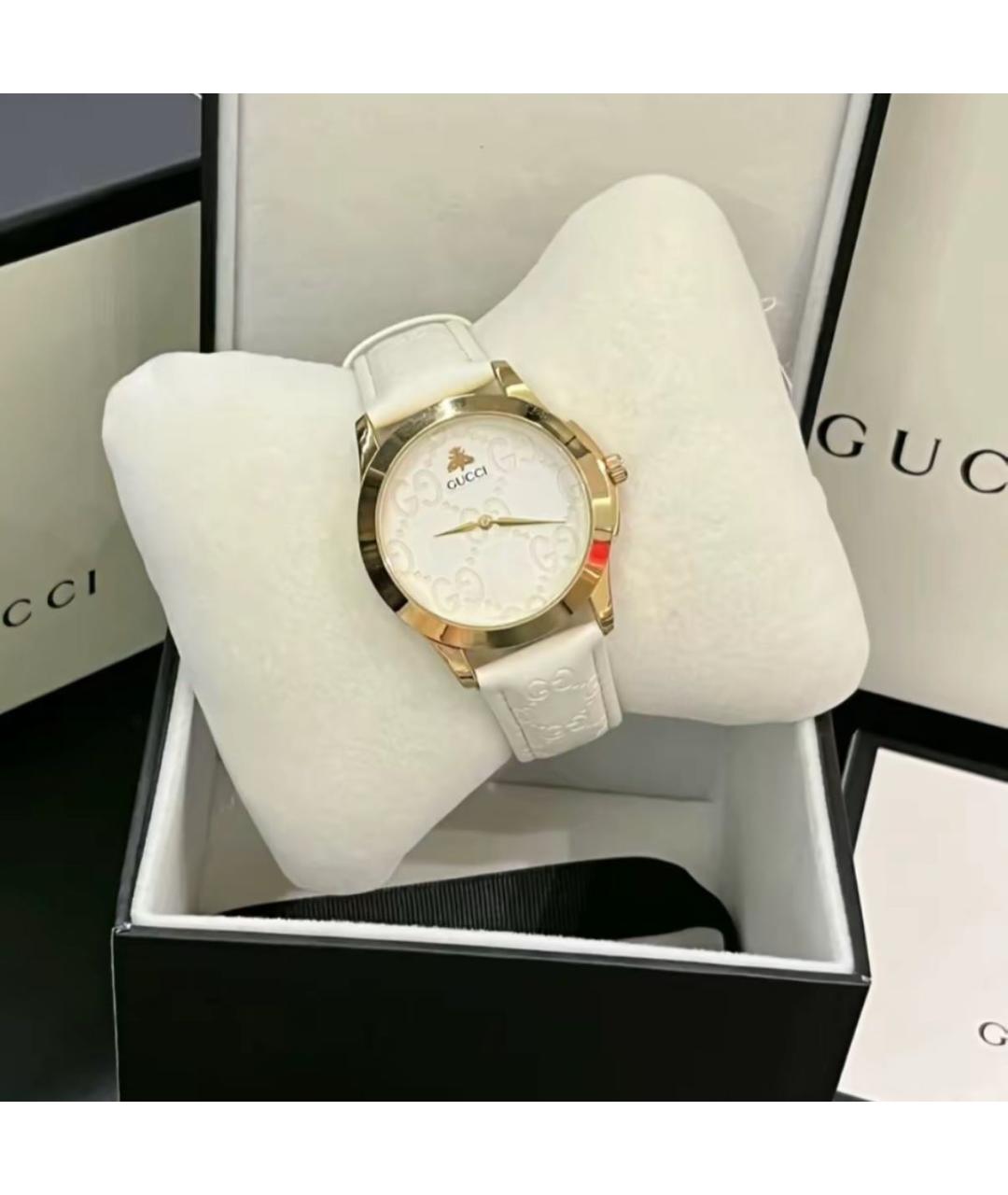 GUCCI Белые часы, фото 5