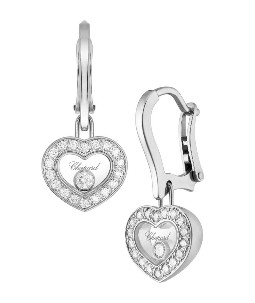 CHOPARD Серебряные серьги из белого золота, фото 1
