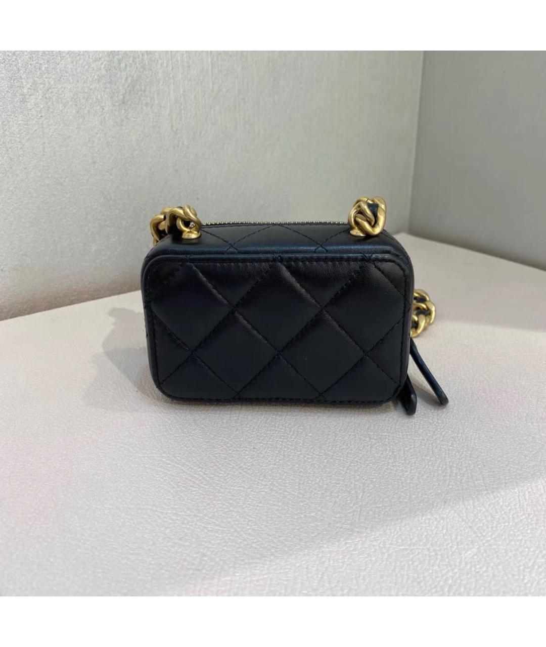 CHANEL Черная кожаная сумка через плечо, фото 6