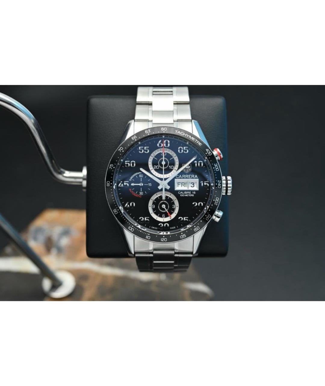 TAG HEUER Серебряные стальные часы, фото 4