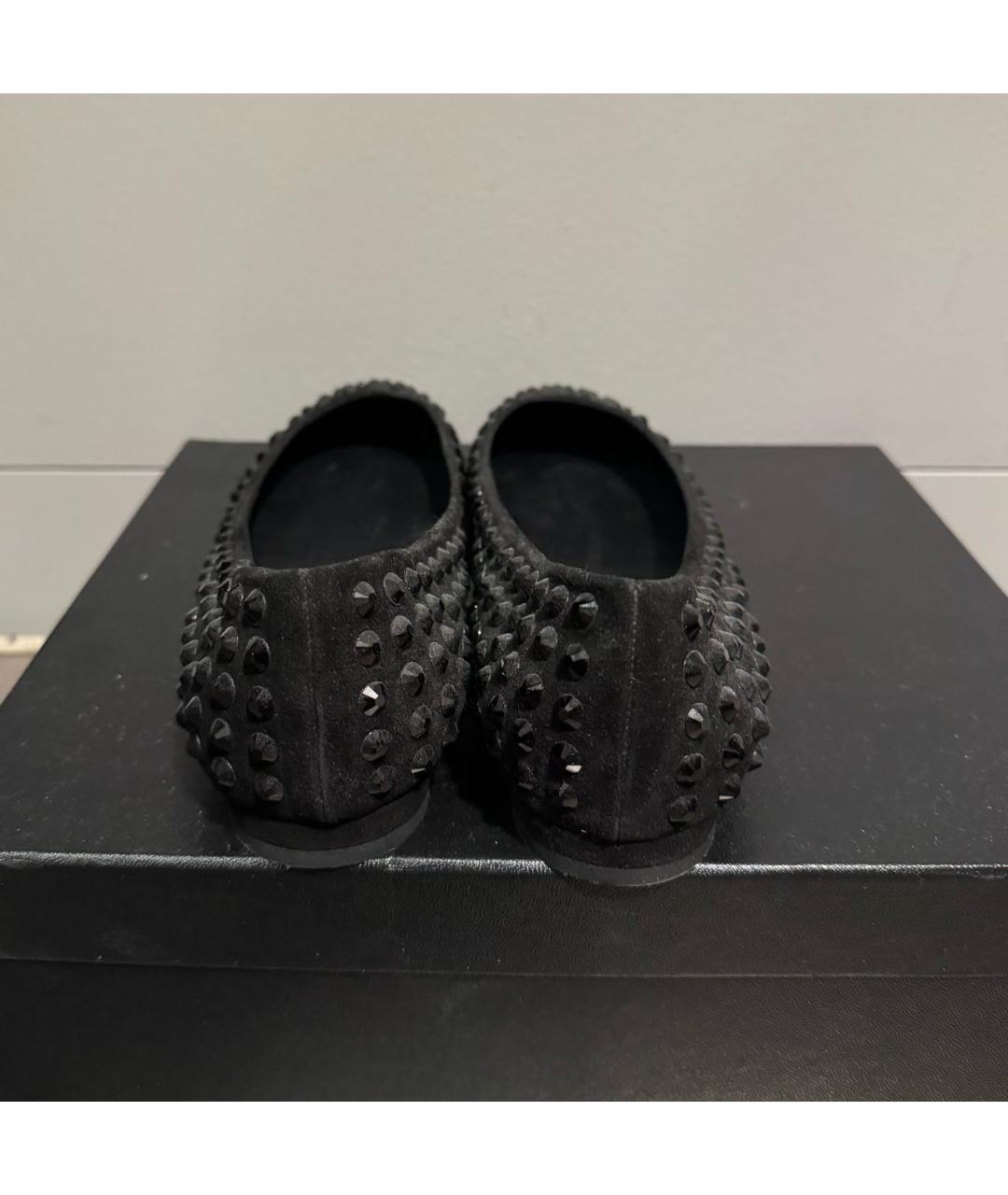 GUCCI Черные бархатные балетки, фото 4