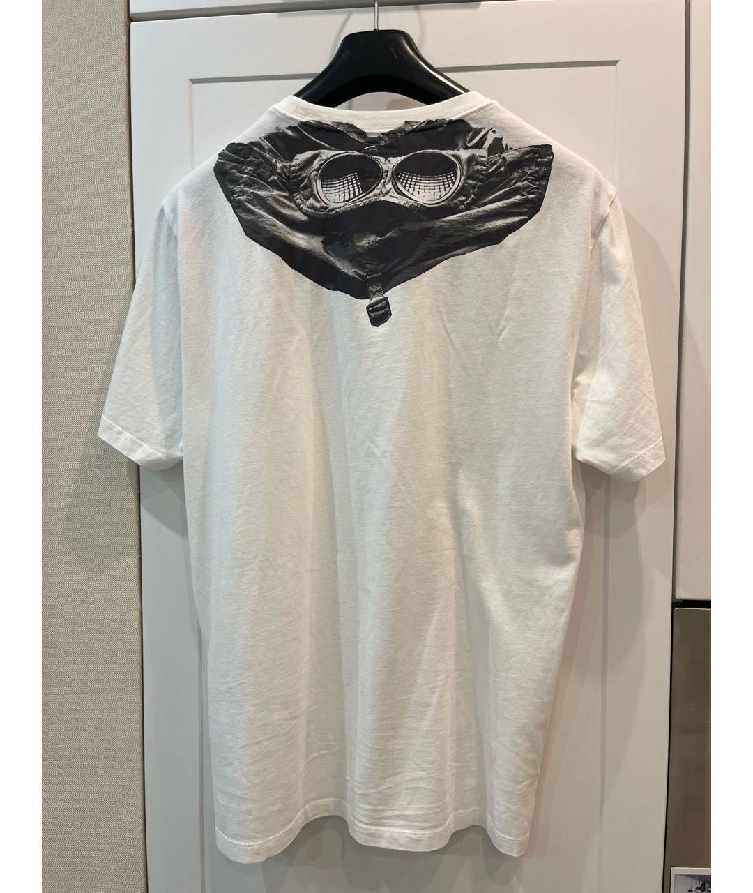 CP COMPANY Белая хлопковая футболка, фото 2
