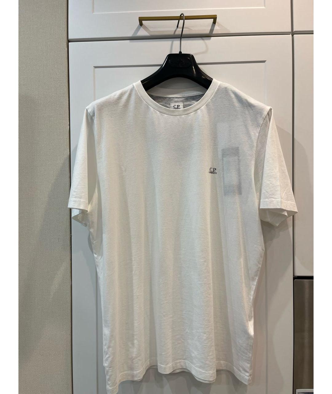 CP COMPANY Белая хлопковая футболка, фото 7