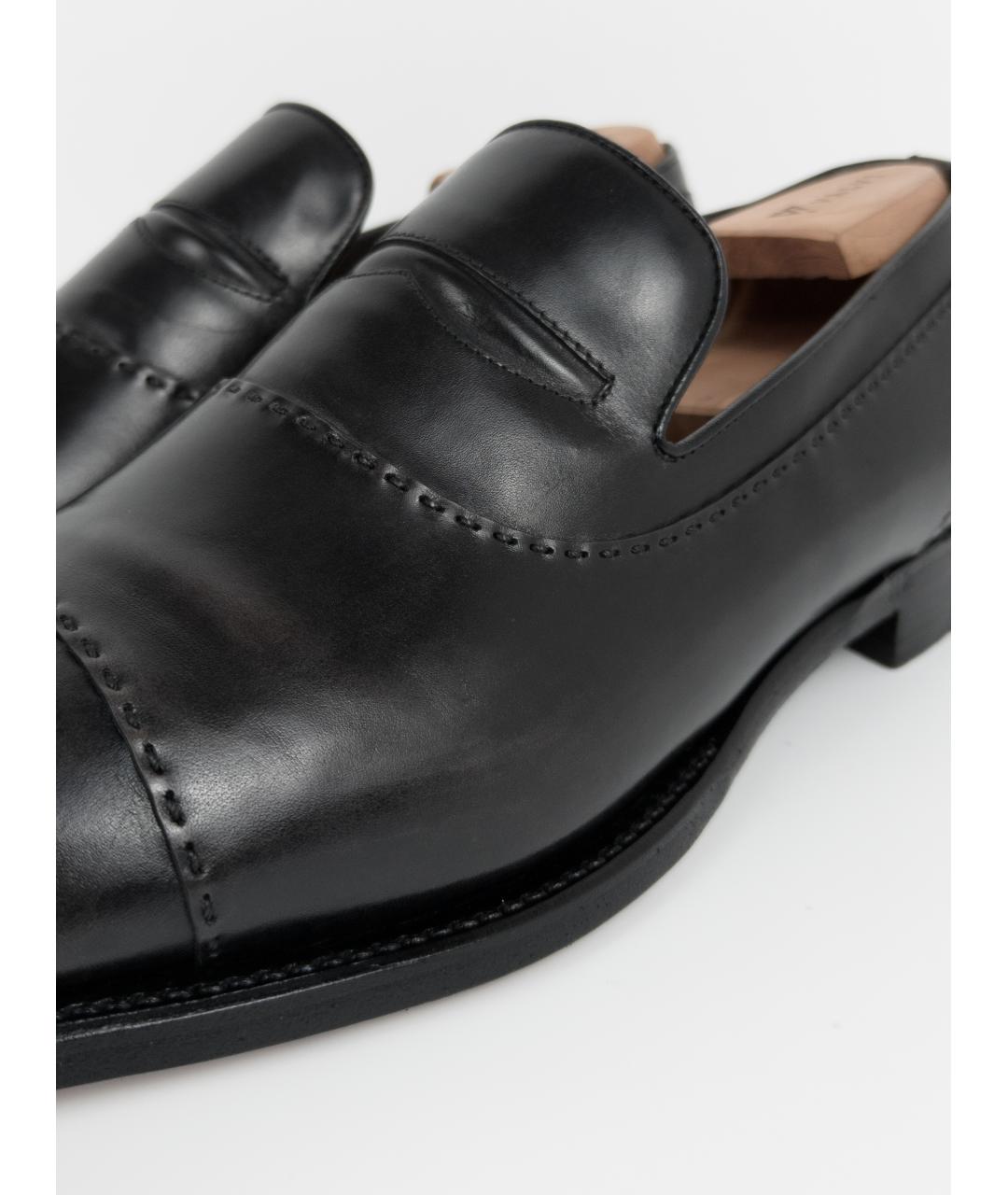 BRIONI Черные кожаные лоферы, фото 9