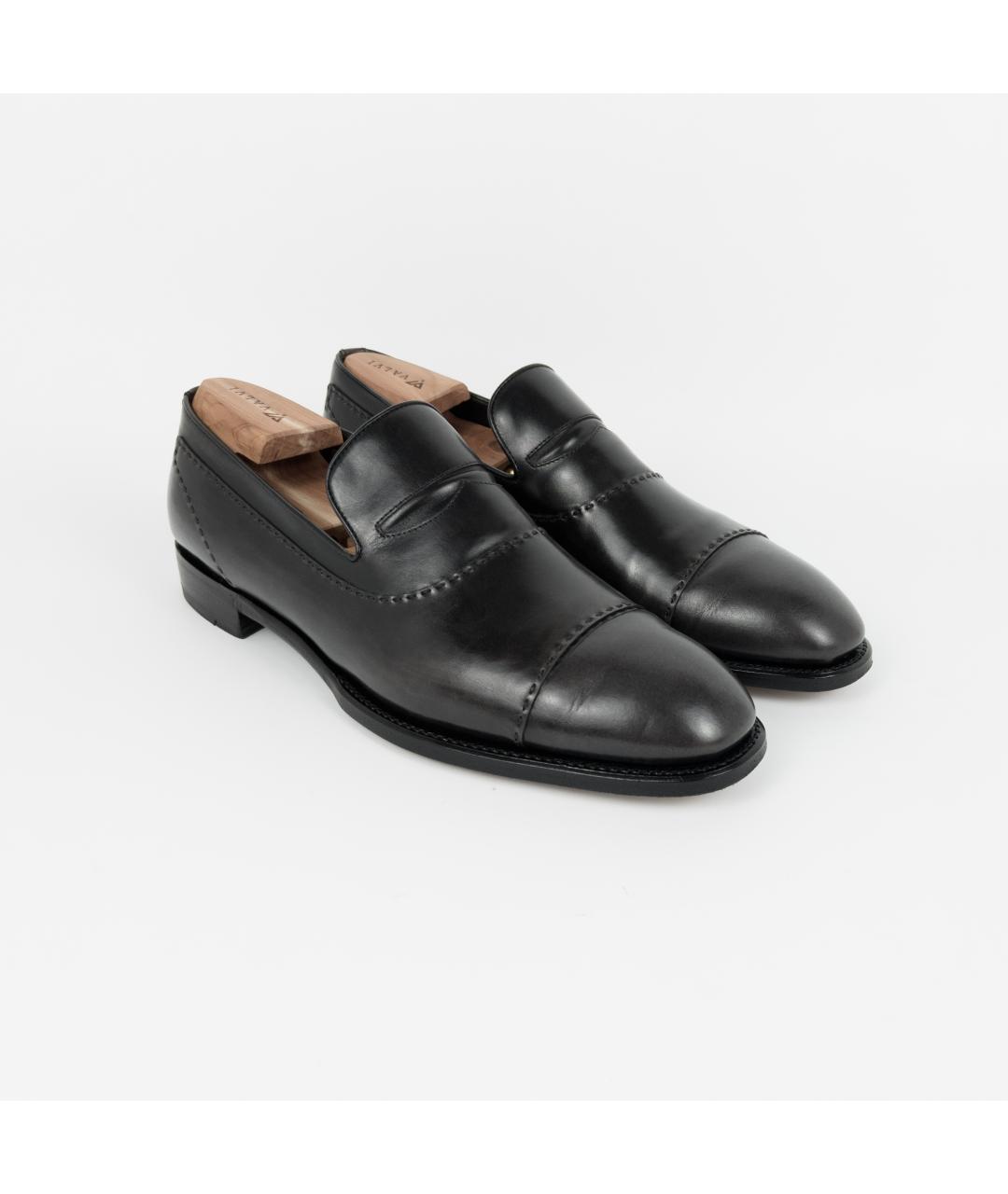 BRIONI Черные кожаные лоферы, фото 4