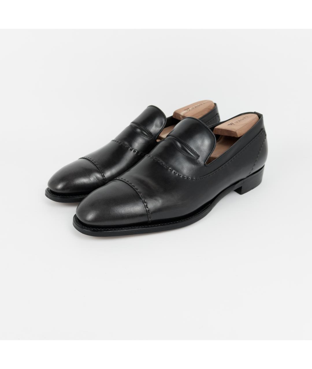 BRIONI Черные кожаные лоферы, фото 6