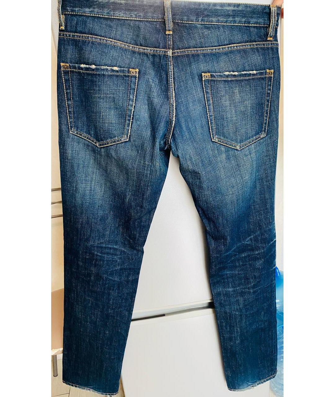 DSQUARED2 Синие хлопковые джинсы, фото 2