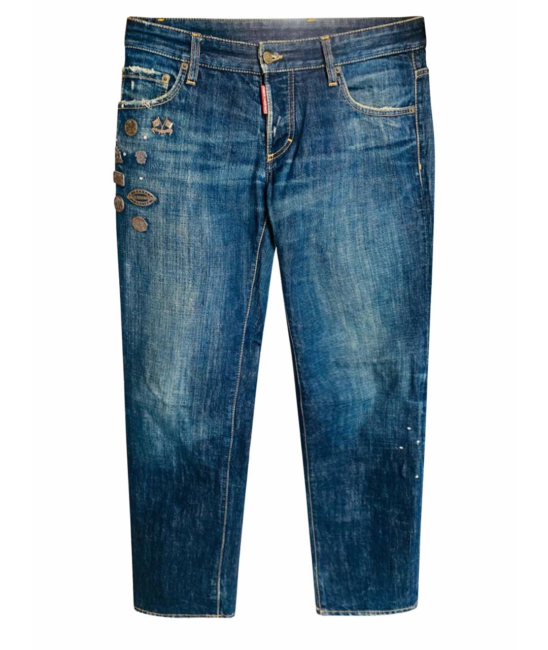 DSQUARED2 Синие хлопковые джинсы, фото 1