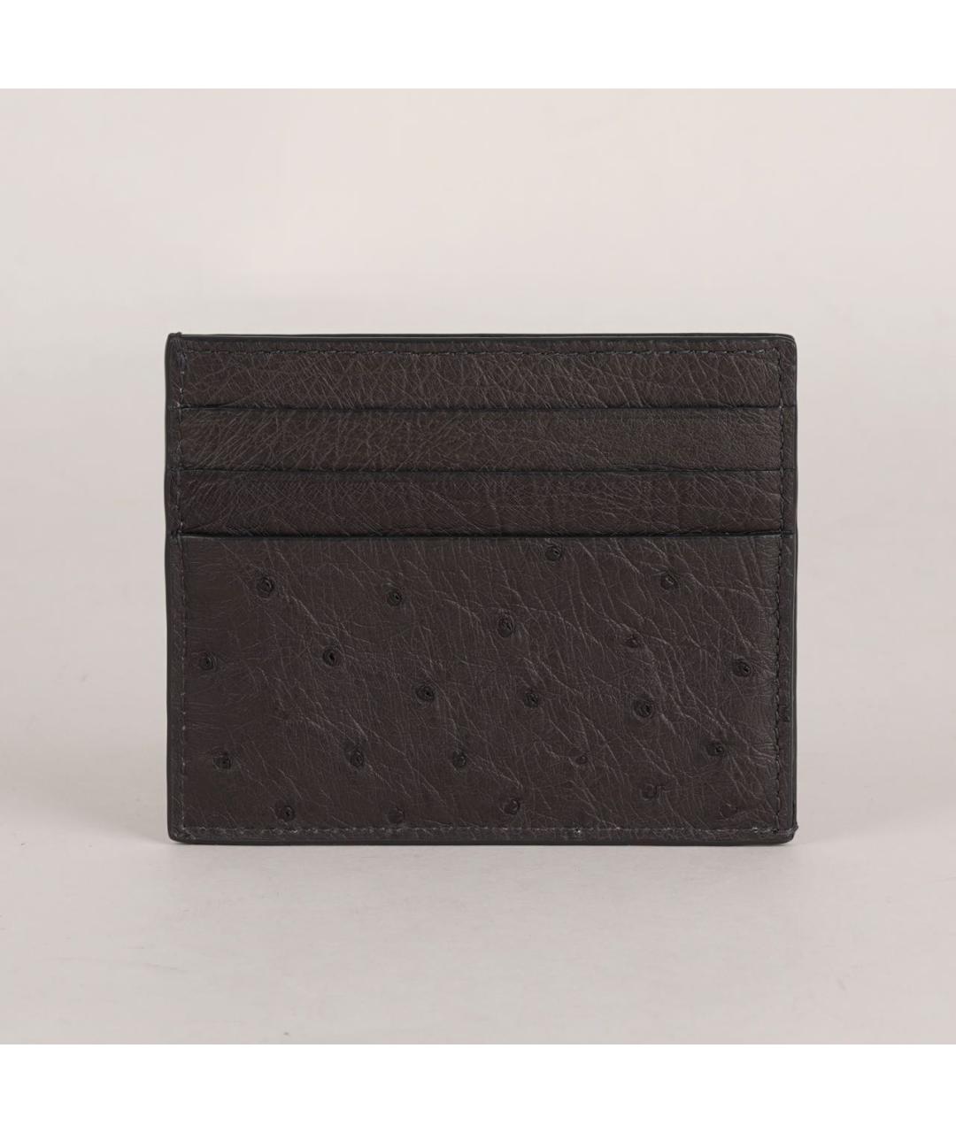 BOTTEGA VENETA Коричневый кардхолдер из экзотической кожи, фото 3