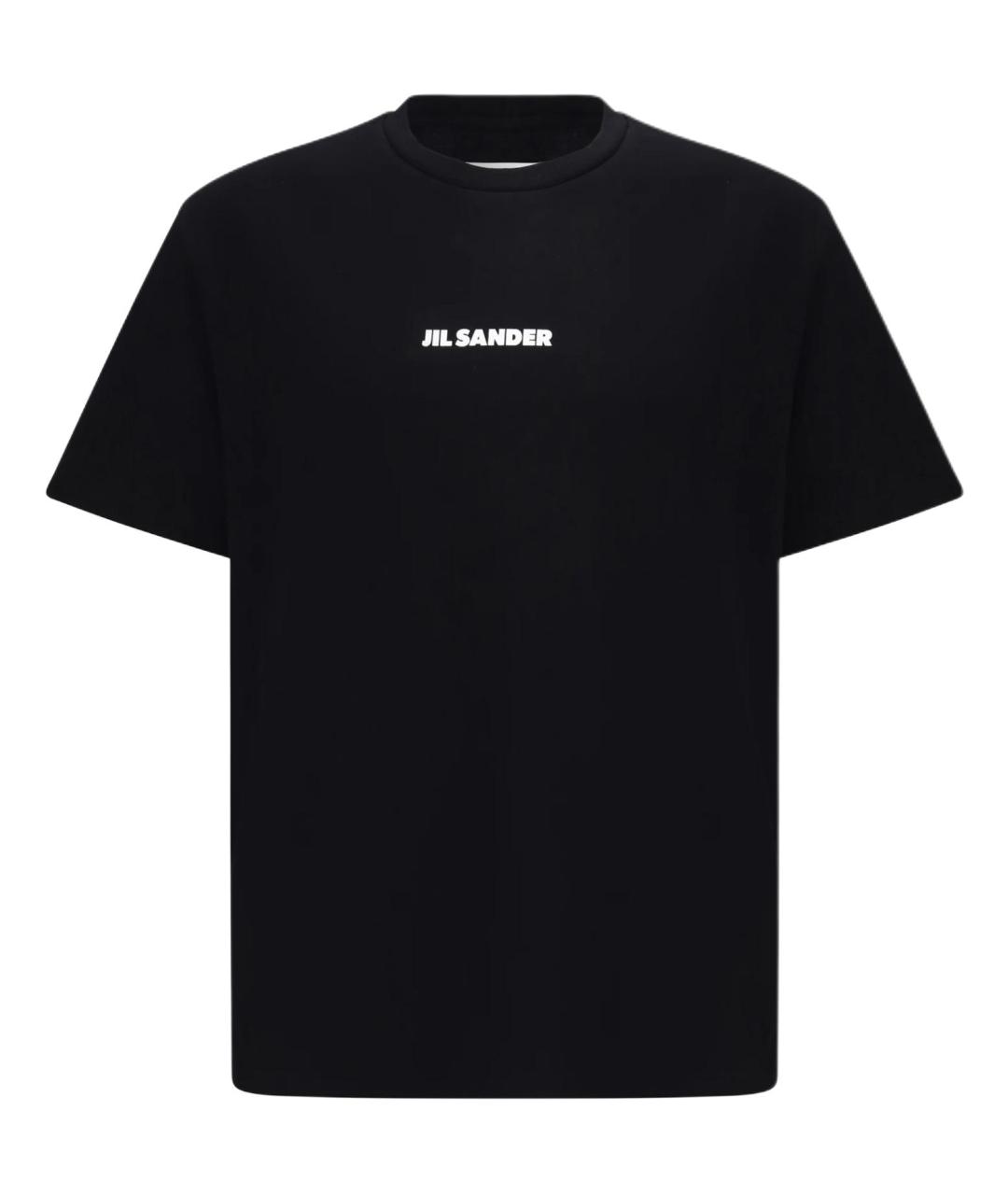 JIL SANDER Черная футболка, фото 1