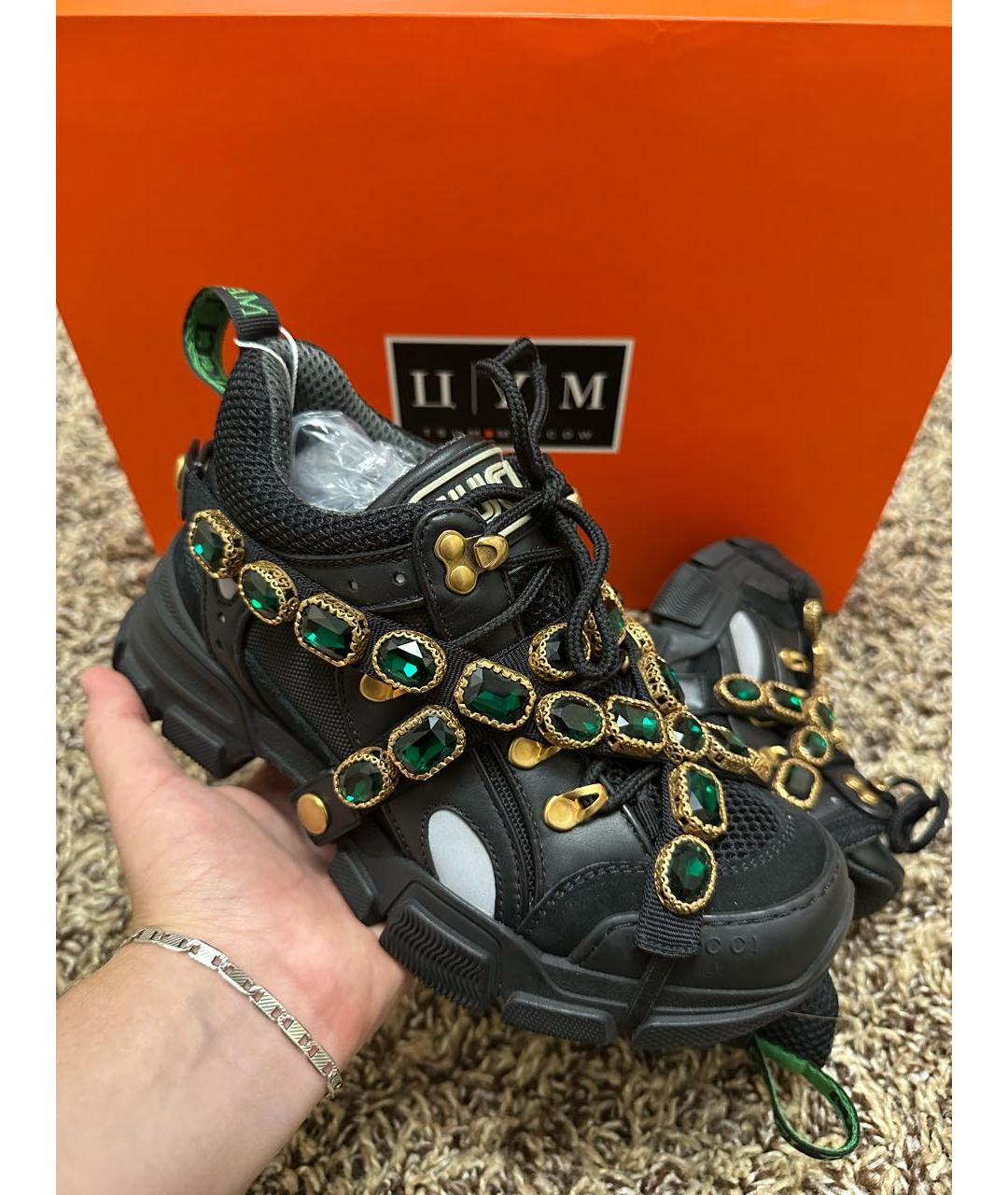 GUCCI Черные кроссовки, фото 5
