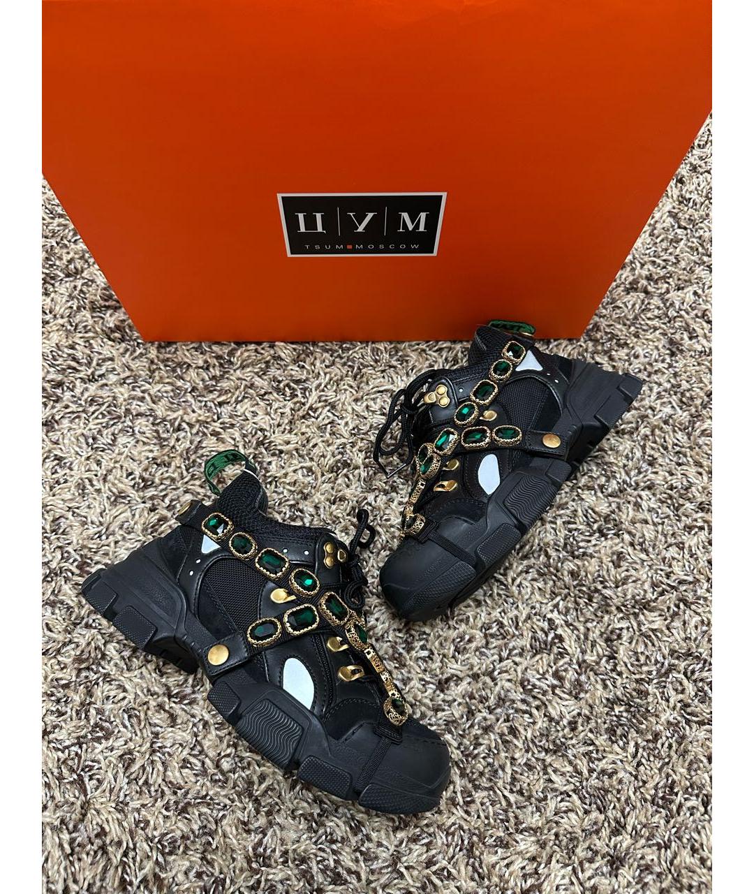 GUCCI Черные кроссовки, фото 2